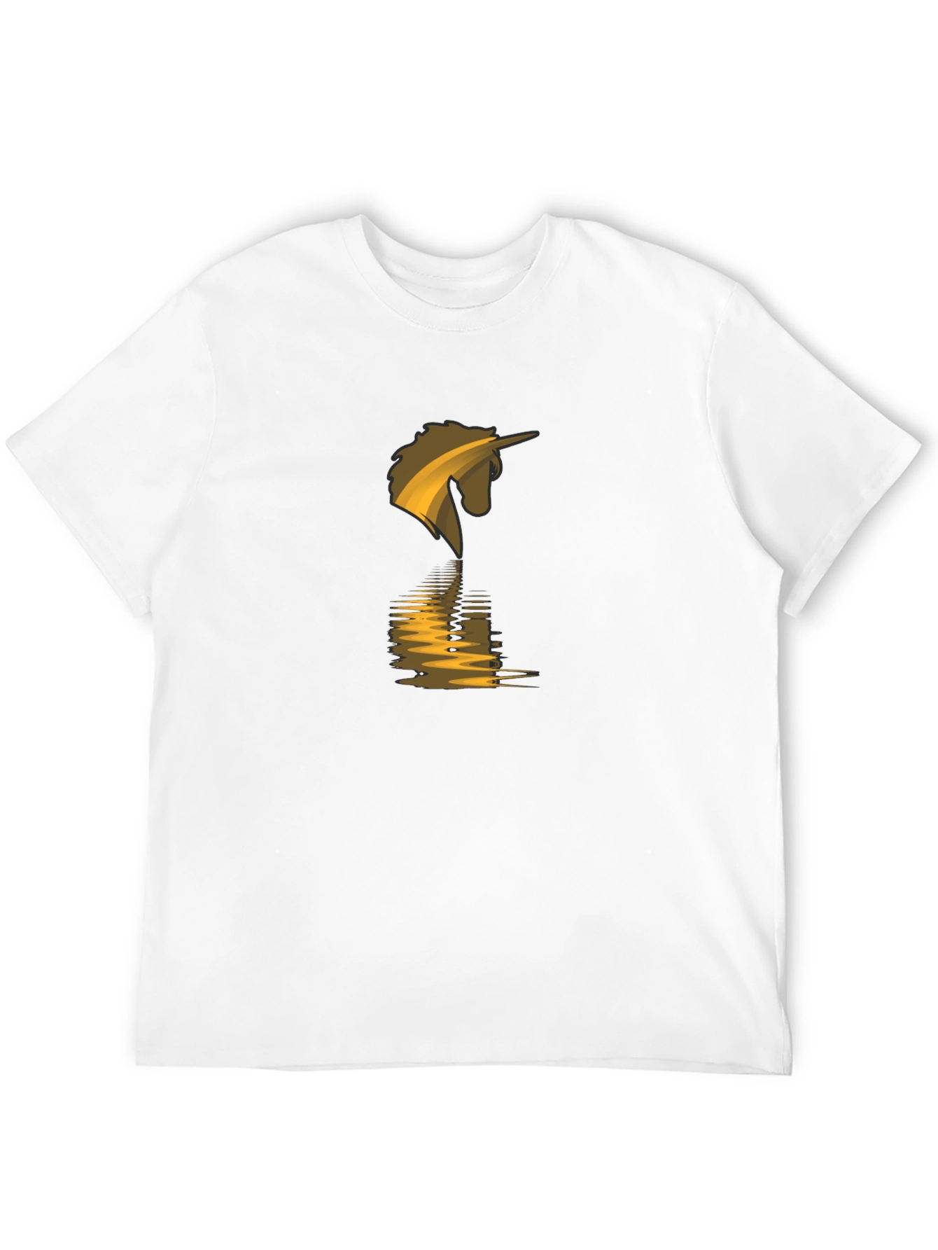 Unicorn Reflection Black T-Shirt