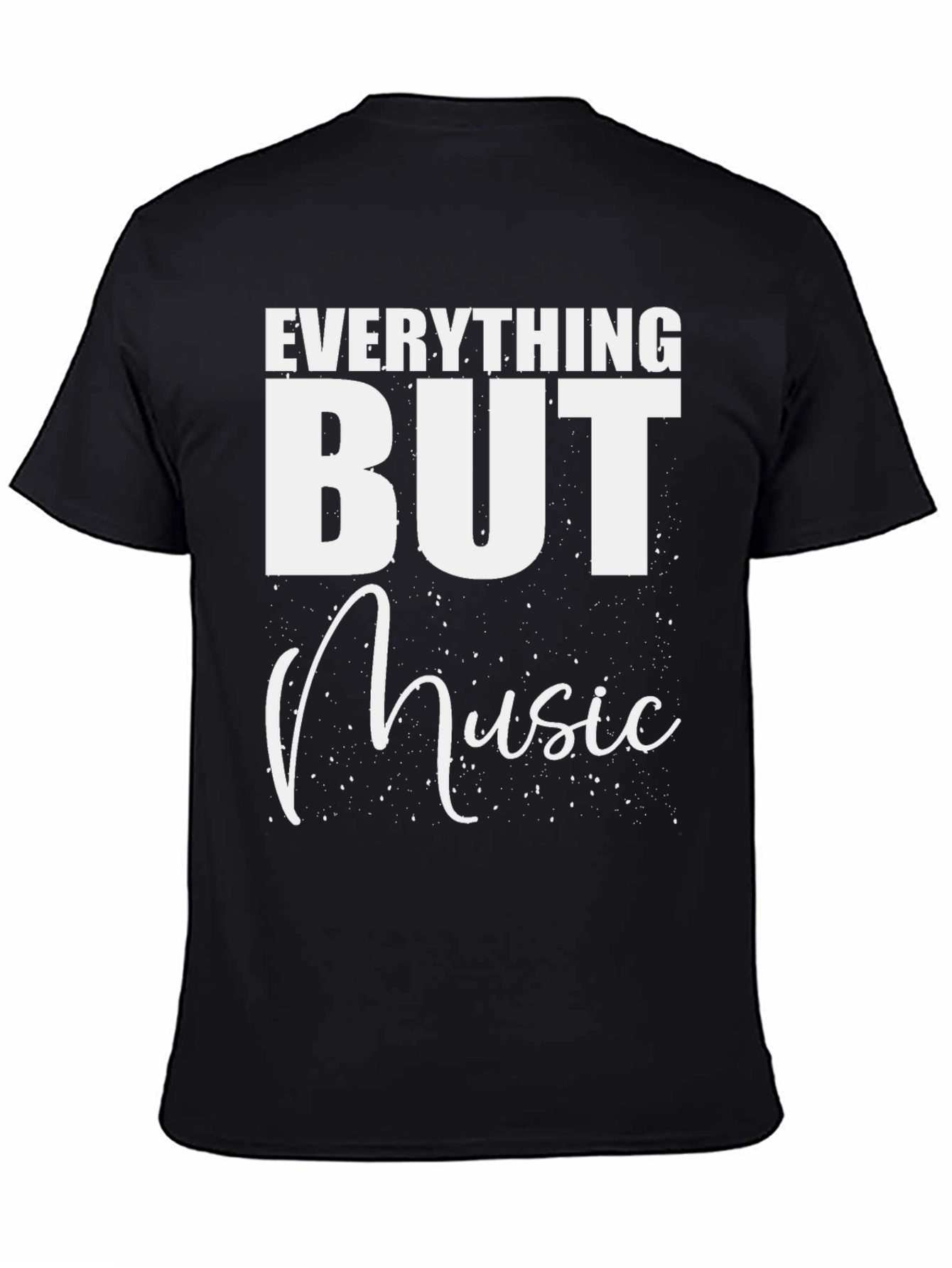 Everything But Music Black T-Shirt