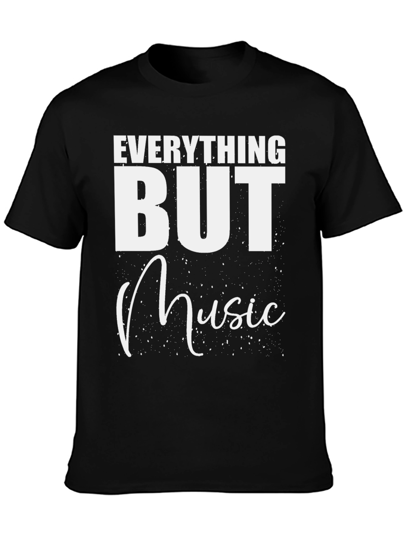 Everything But Music Black T-Shirt