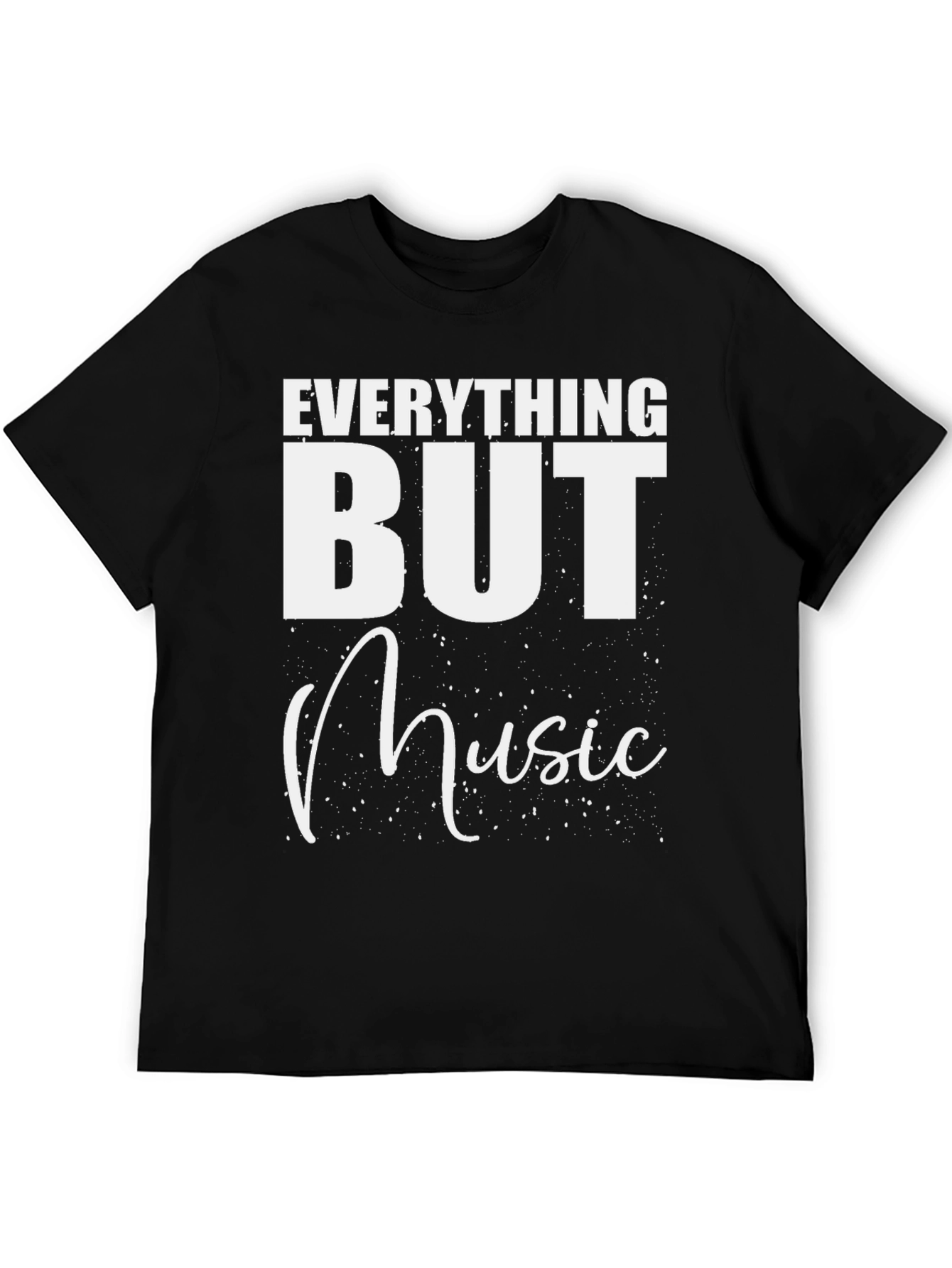 Everything But Music Black T-Shirt