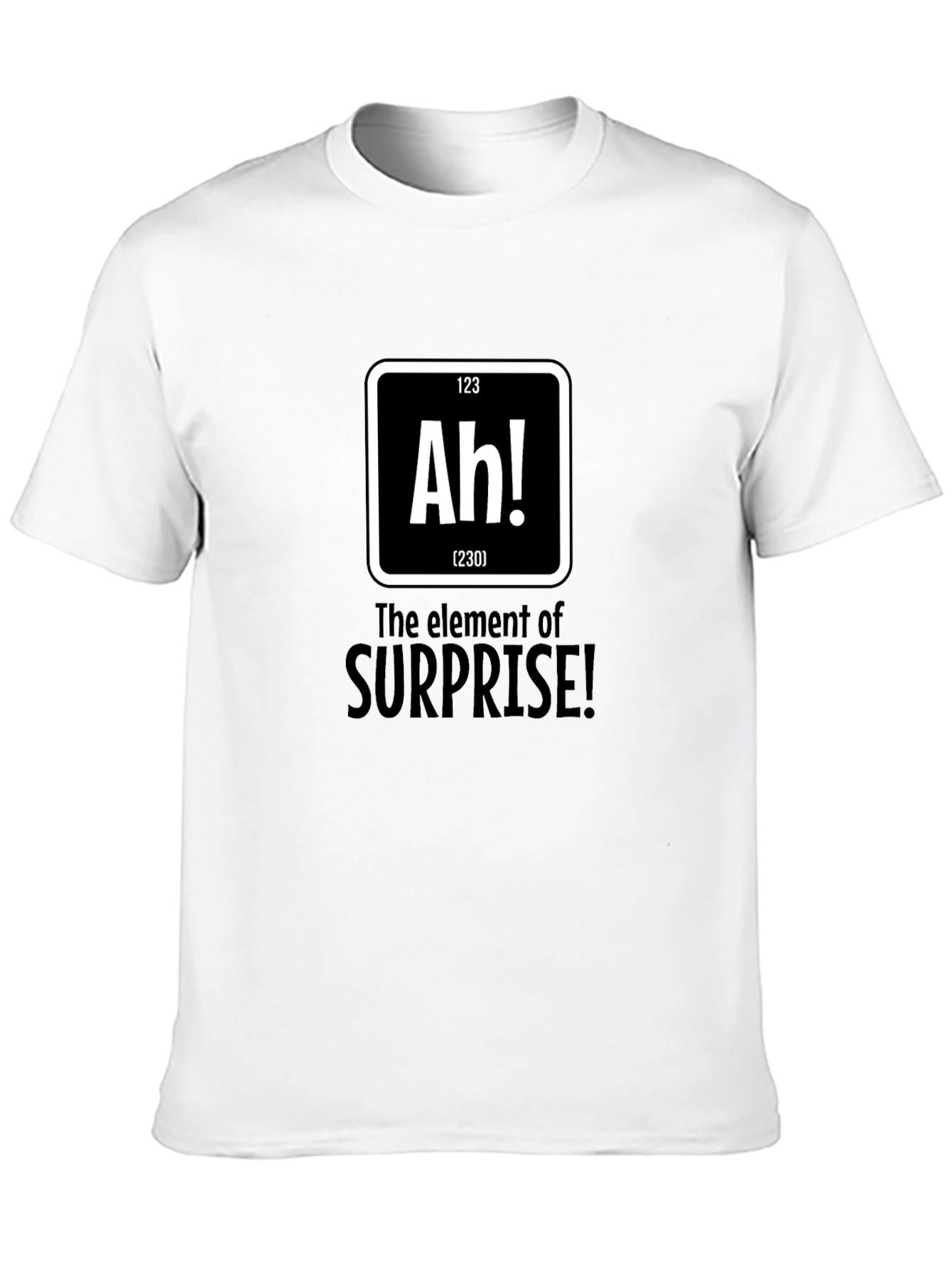 Surprise Element Graphic Tee - Black Cotton T-Shirt