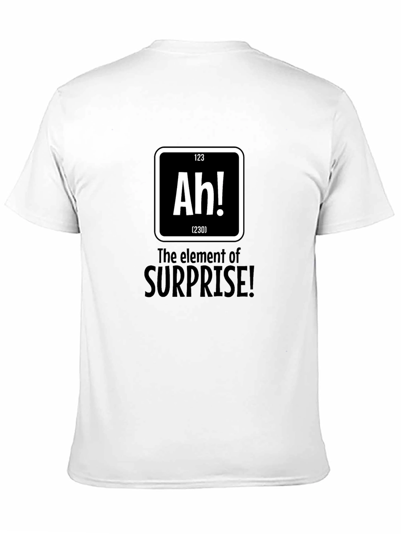 Surprise Element Graphic Tee - Black Cotton T-Shirt