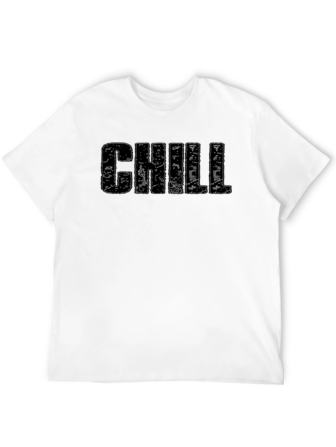 Chill Graphic Print Crew Neck T-Shirt