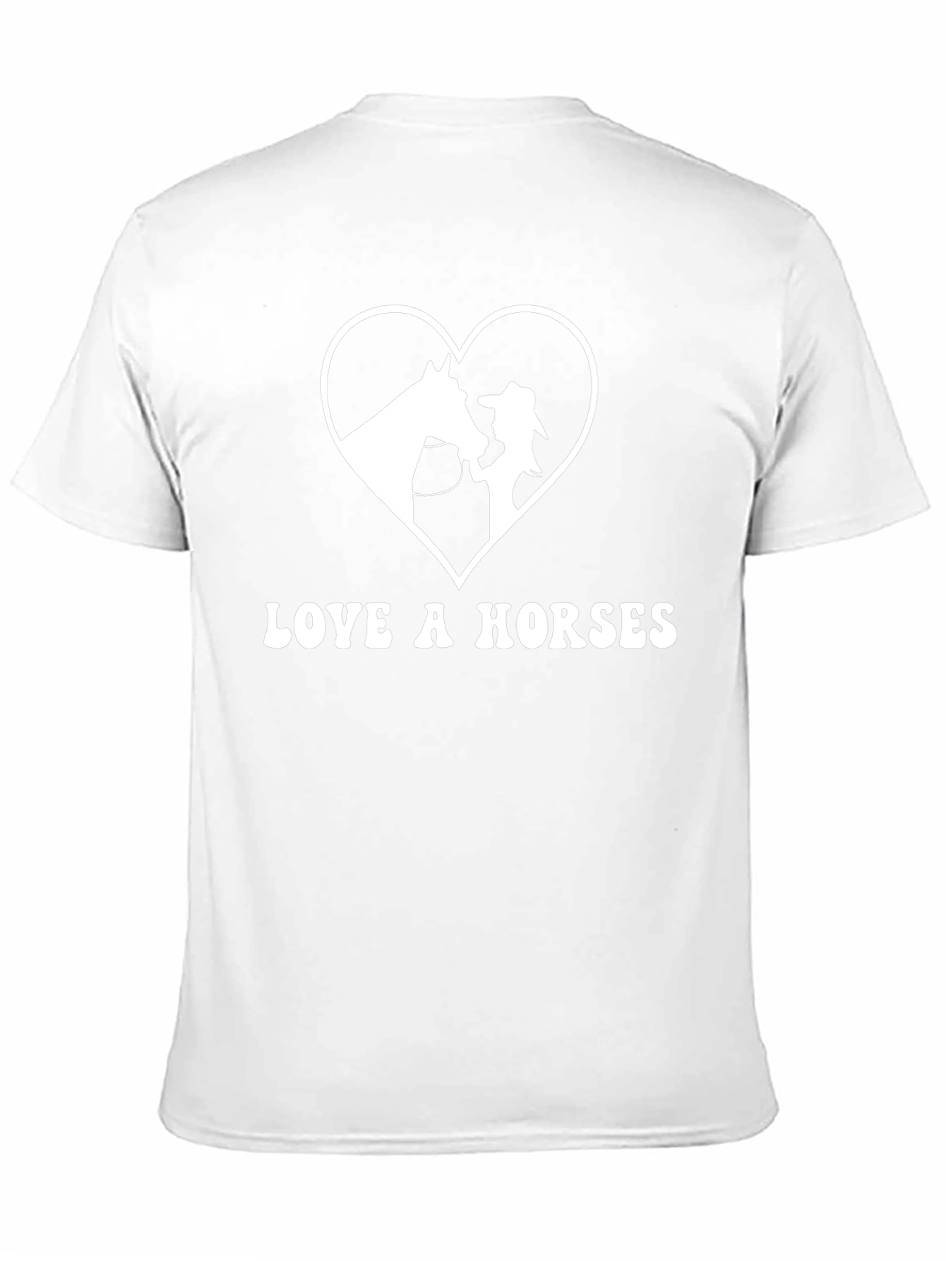 Love a Horses T-Shirt - Unisex Black Tee