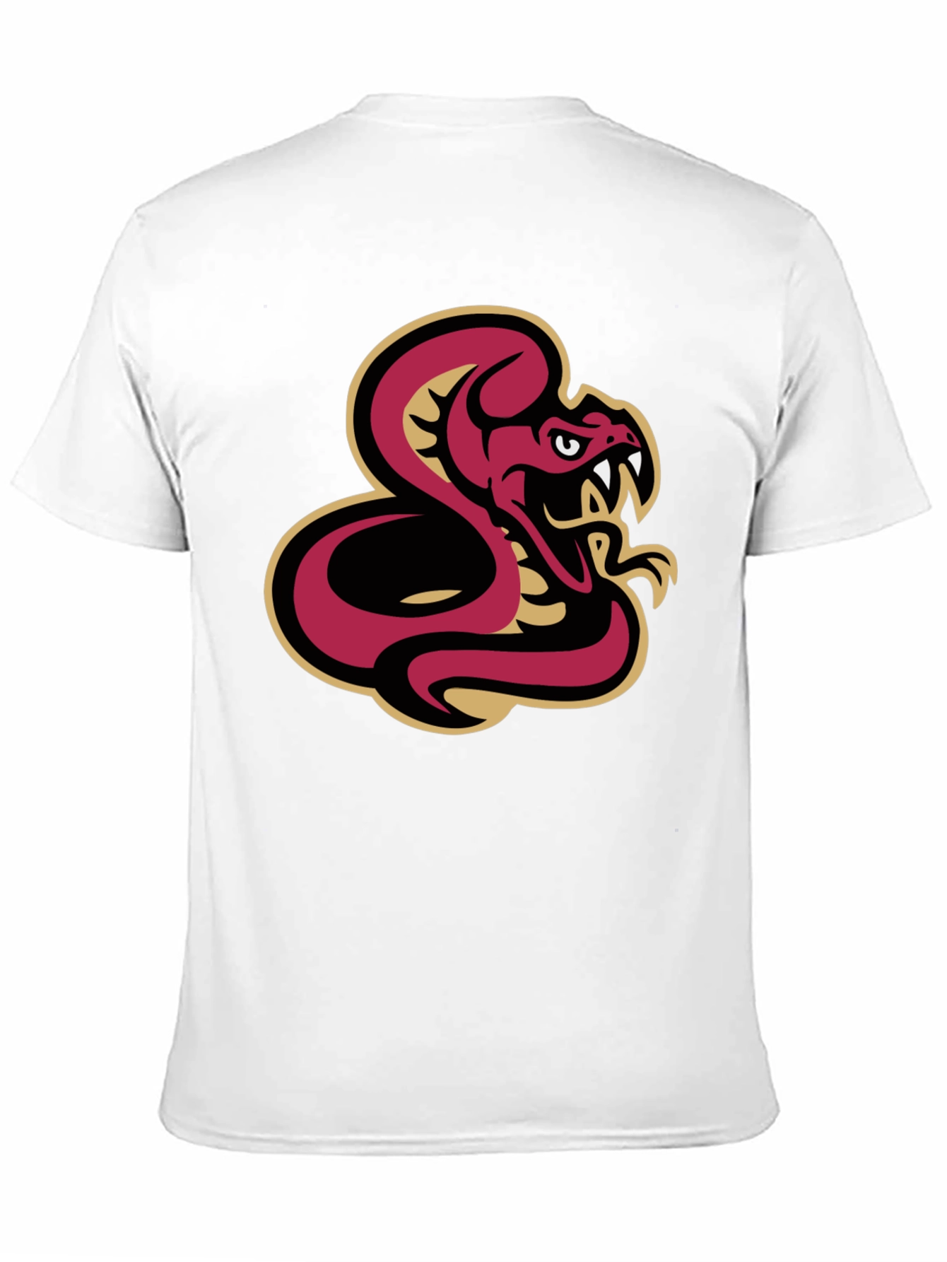 Black T-Shirt with Snake Graphic