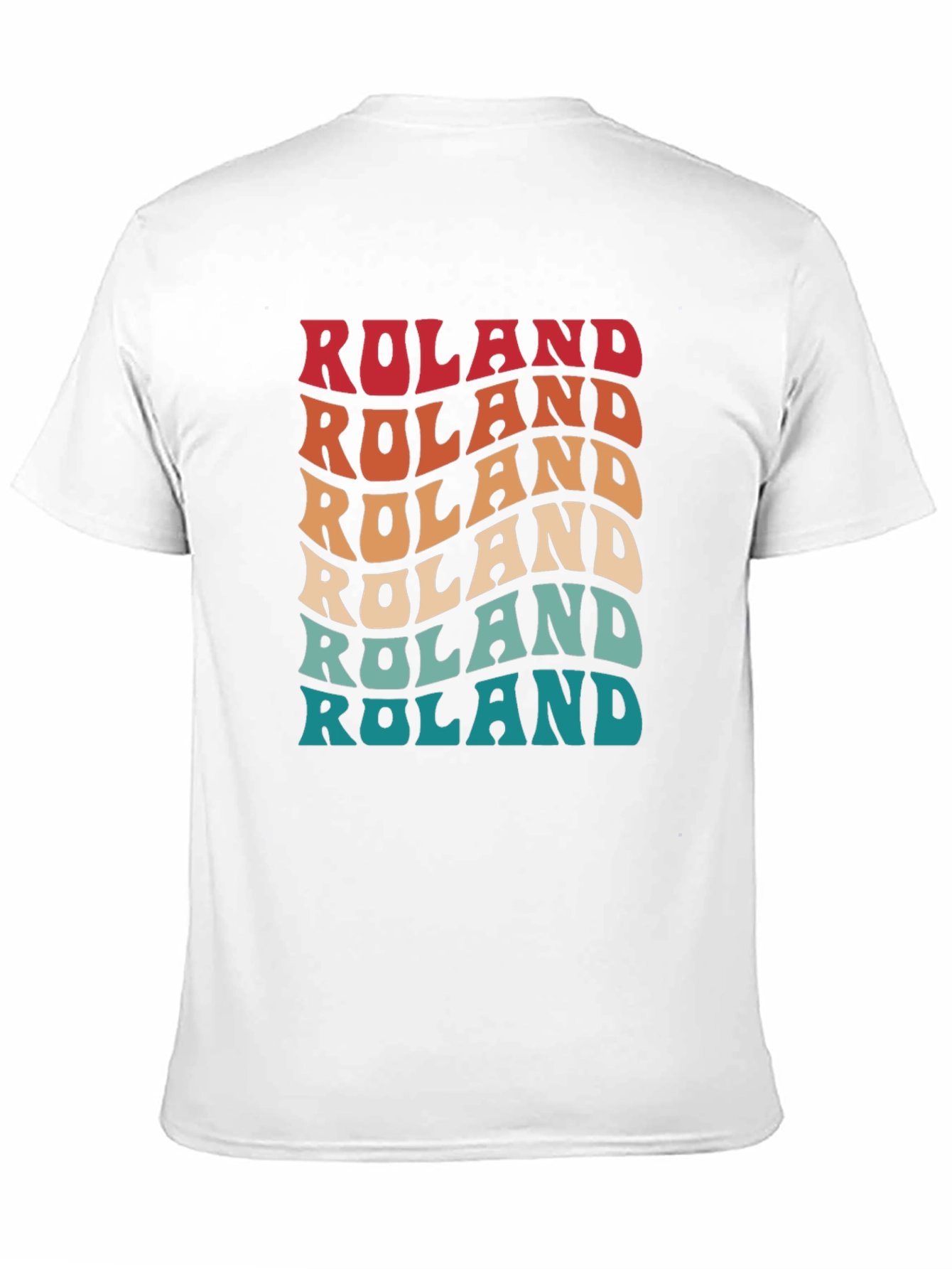 Roland Retro Wavy Text T-Shirt