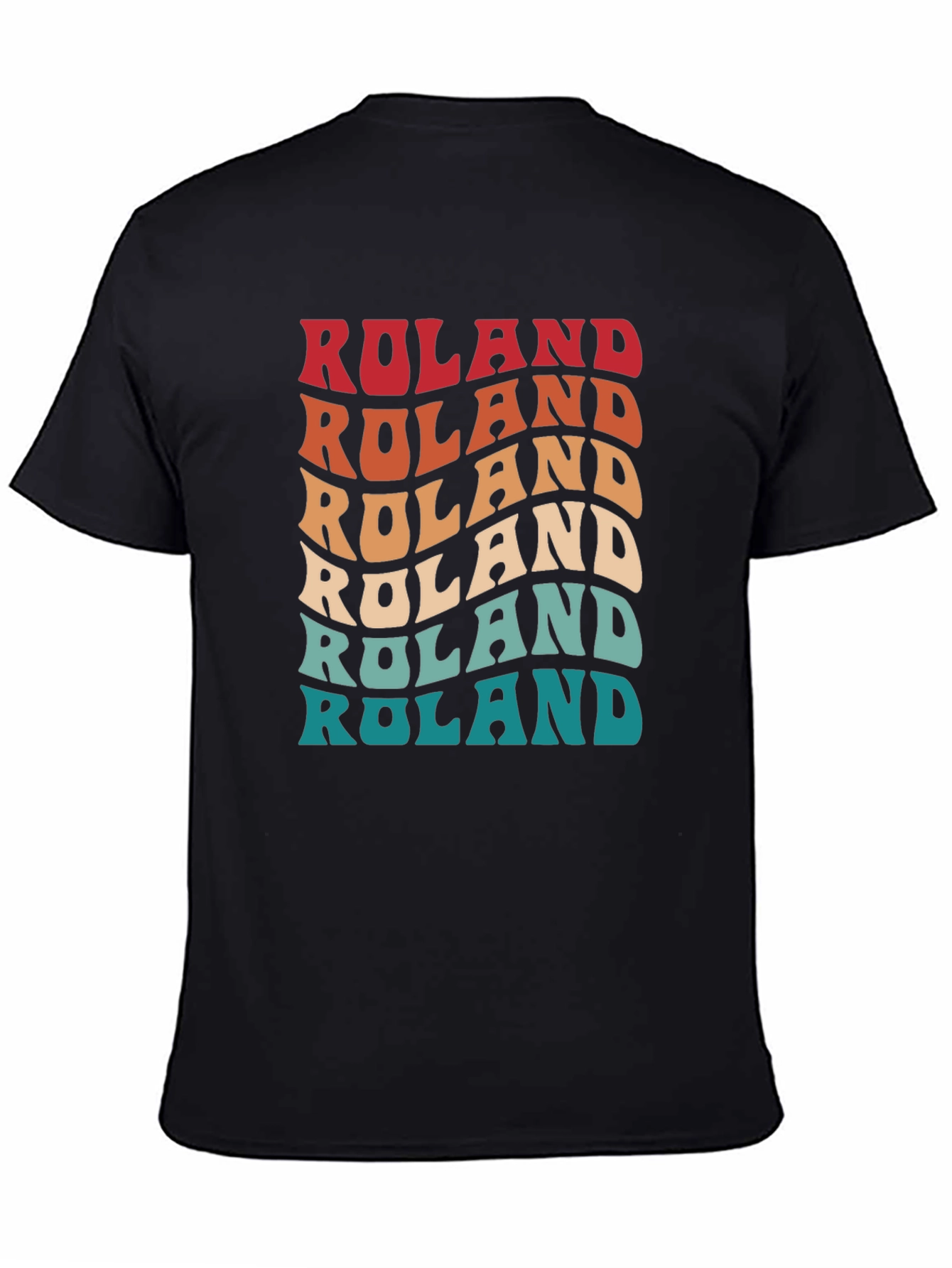 Roland Retro Wavy Text T-Shirt