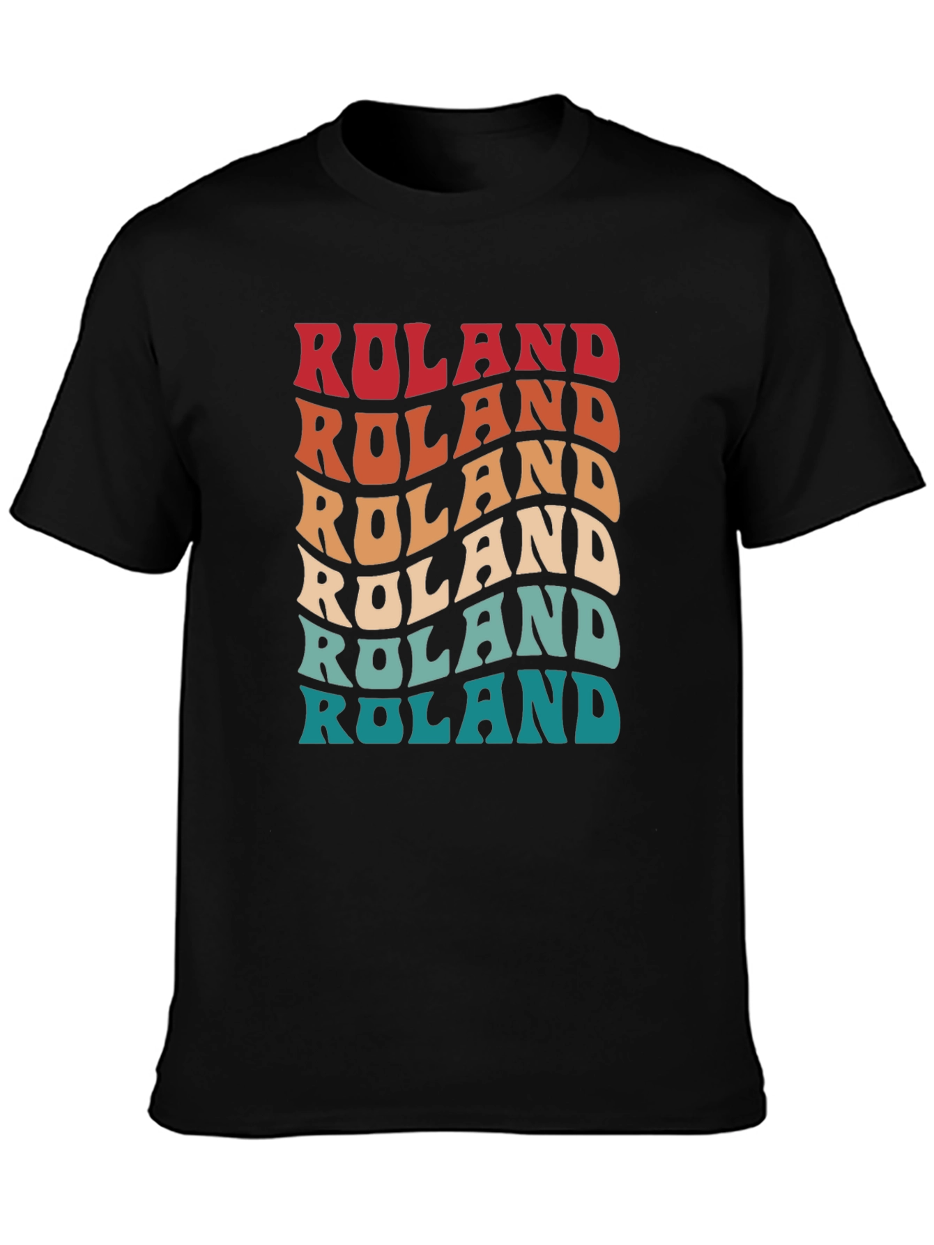 Roland Retro Wavy Text T-Shirt