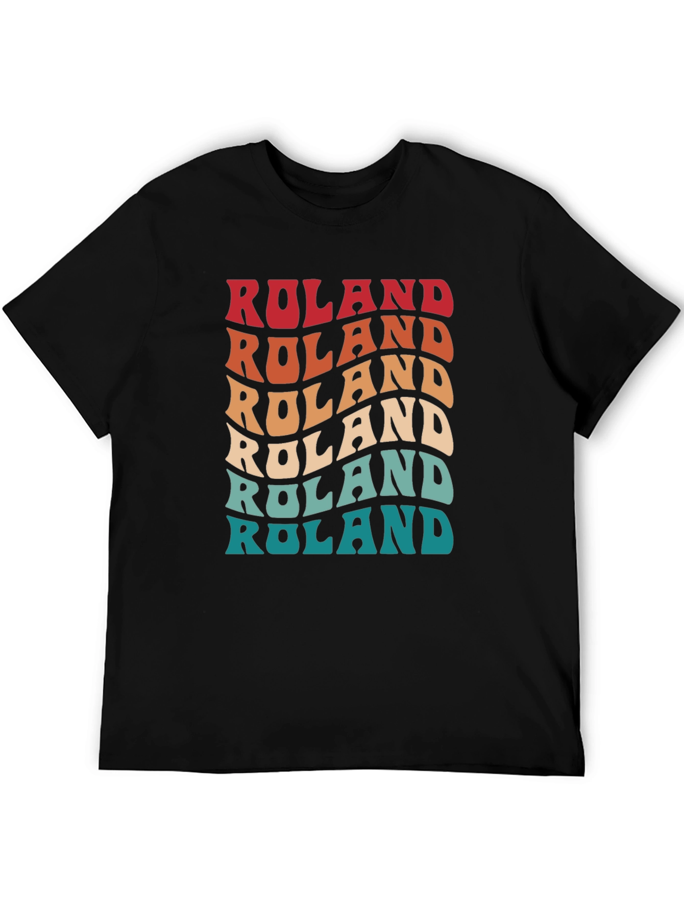 Roland Retro Wavy Text T-Shirt