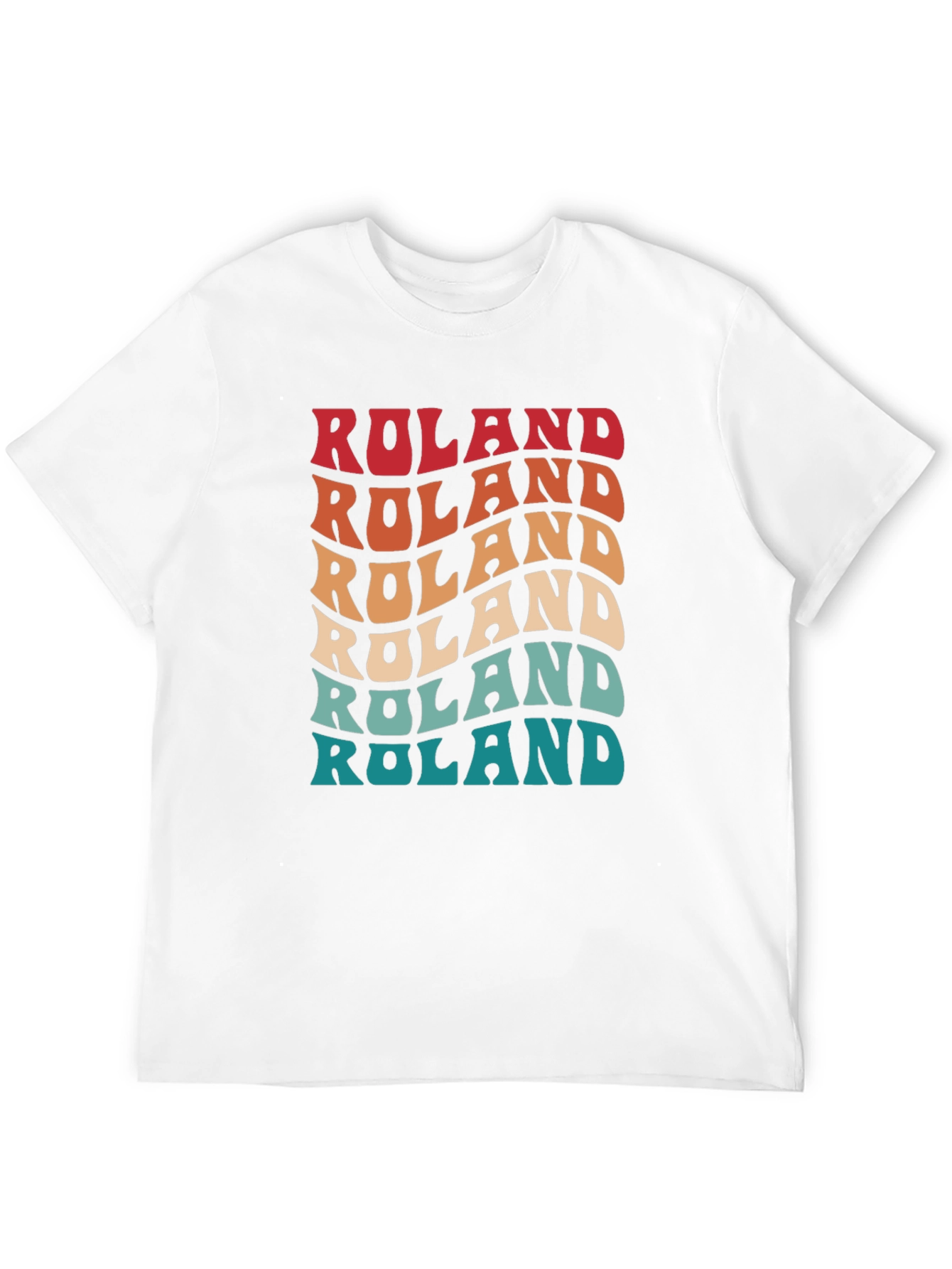 Roland Retro Wavy Text T-Shirt