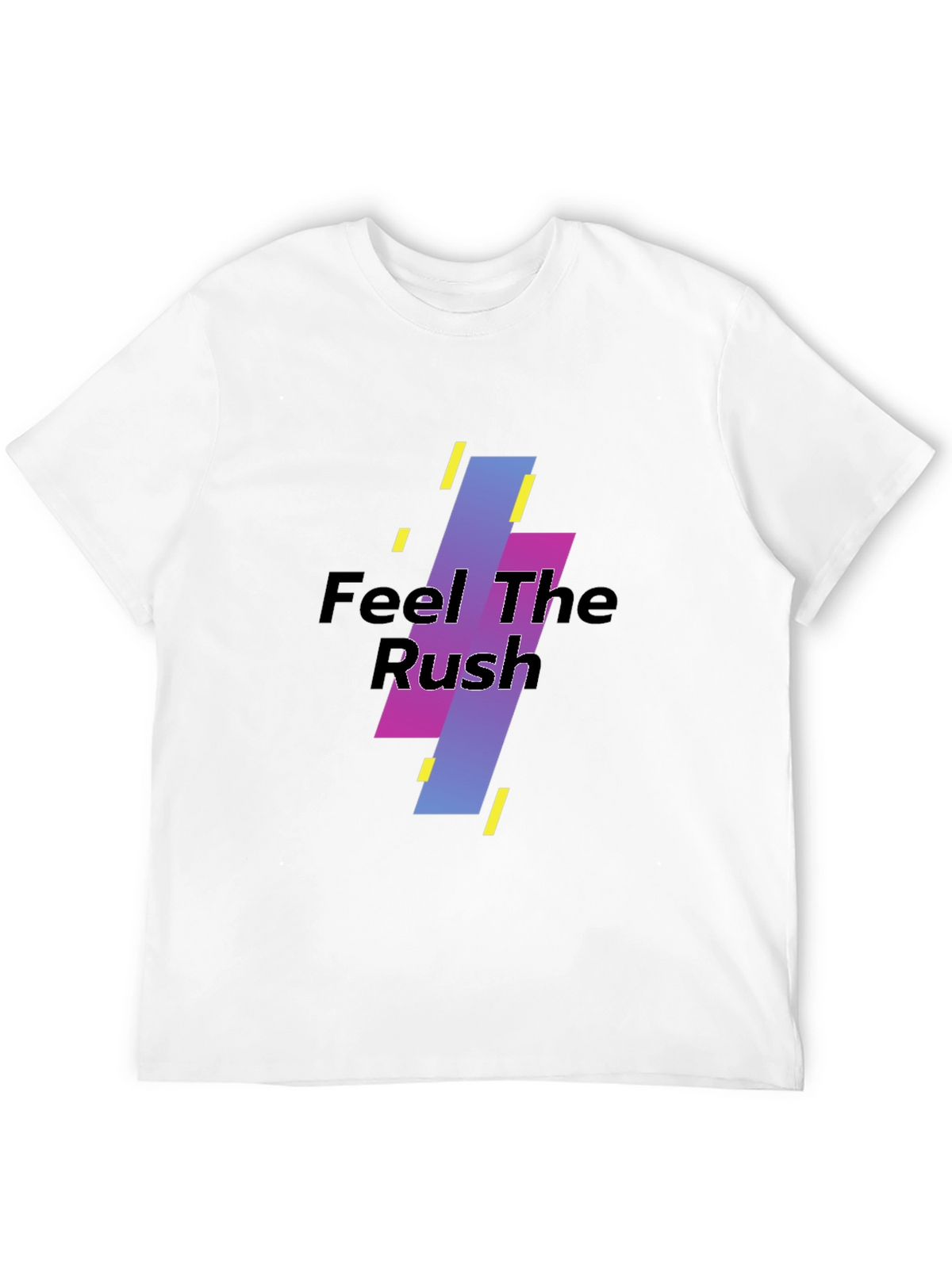 Feel The Rush Black Graphic Tee