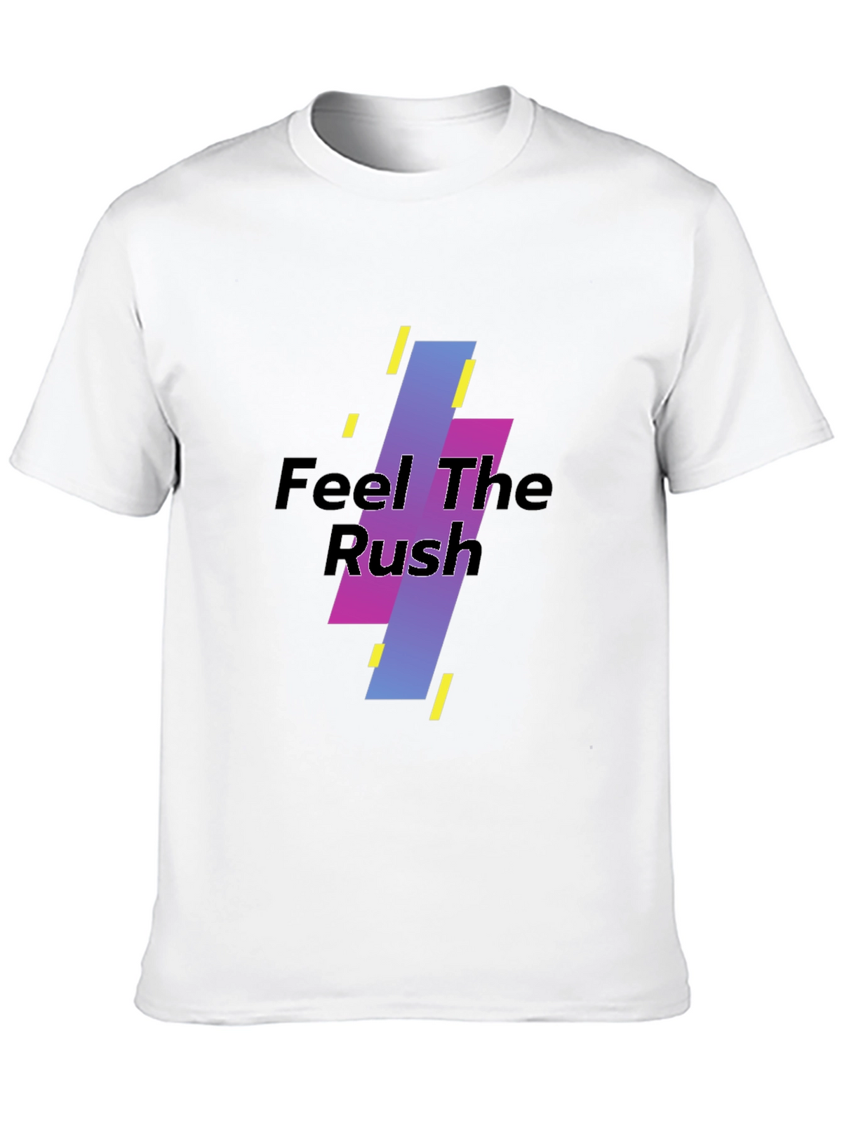 Feel The Rush Black Graphic Tee