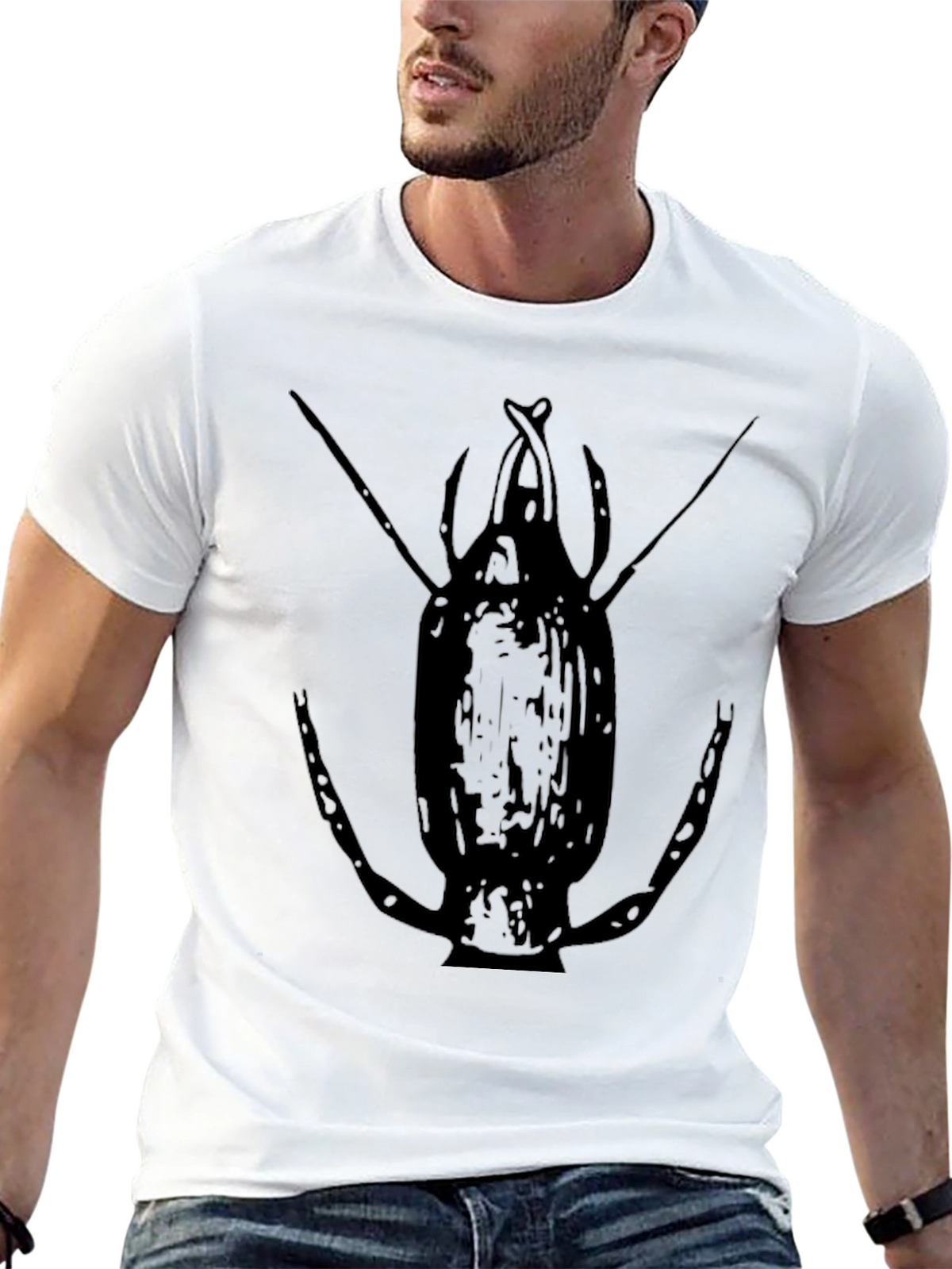 Black Beetle Graphic T-Shirt