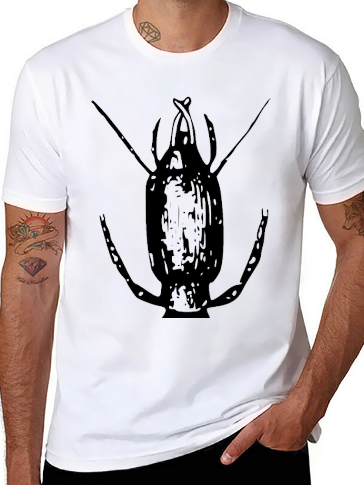 Black Beetle Graphic T-Shirt