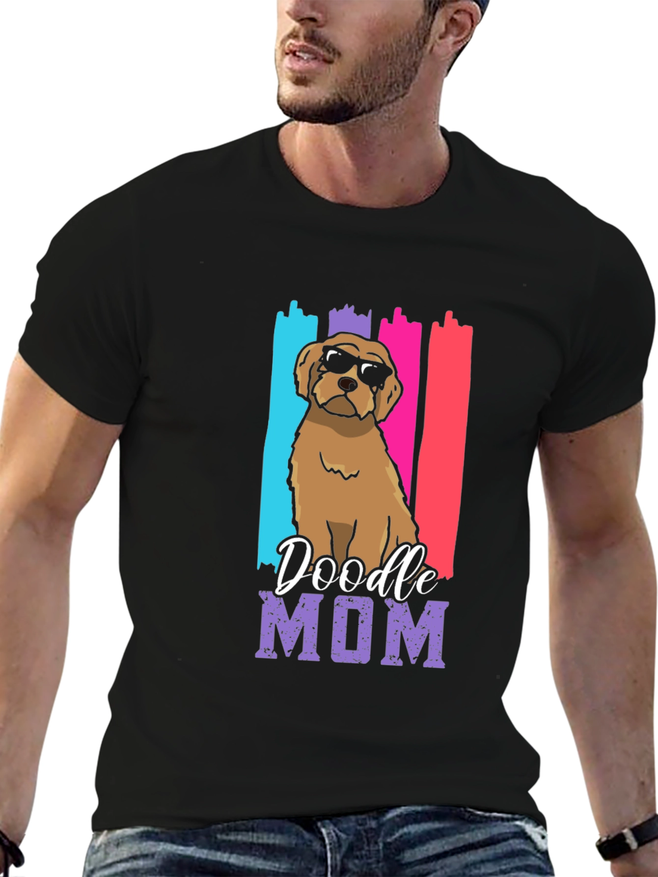 Doodle Mom Graphic T-Shirt - Cute Dog Lover Tee