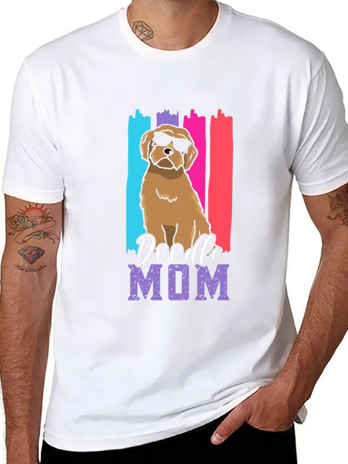 Doodle Mom Graphic T-Shirt - Cute Dog Lover Tee