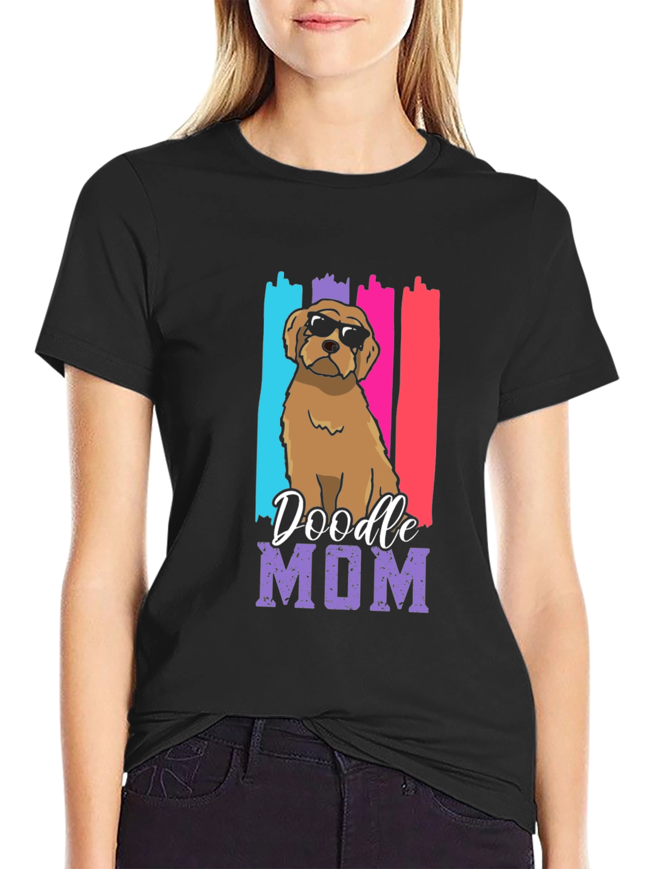 Doodle Mom Graphic T-Shirt - Cute Dog Lover Tee