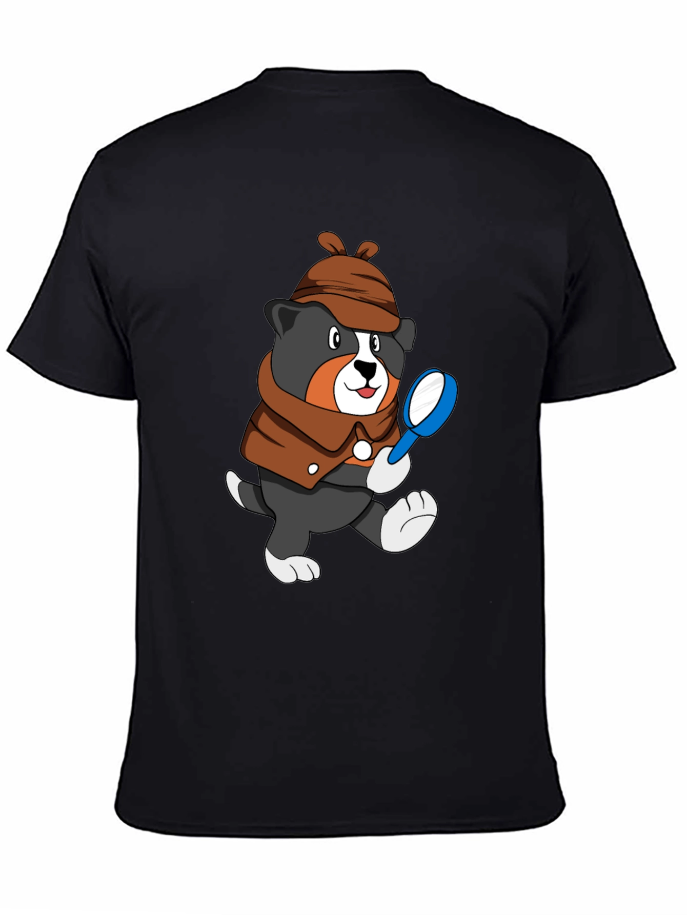 Detective Dog T-Shirt - Cartoon Puppy Sleuth Tee