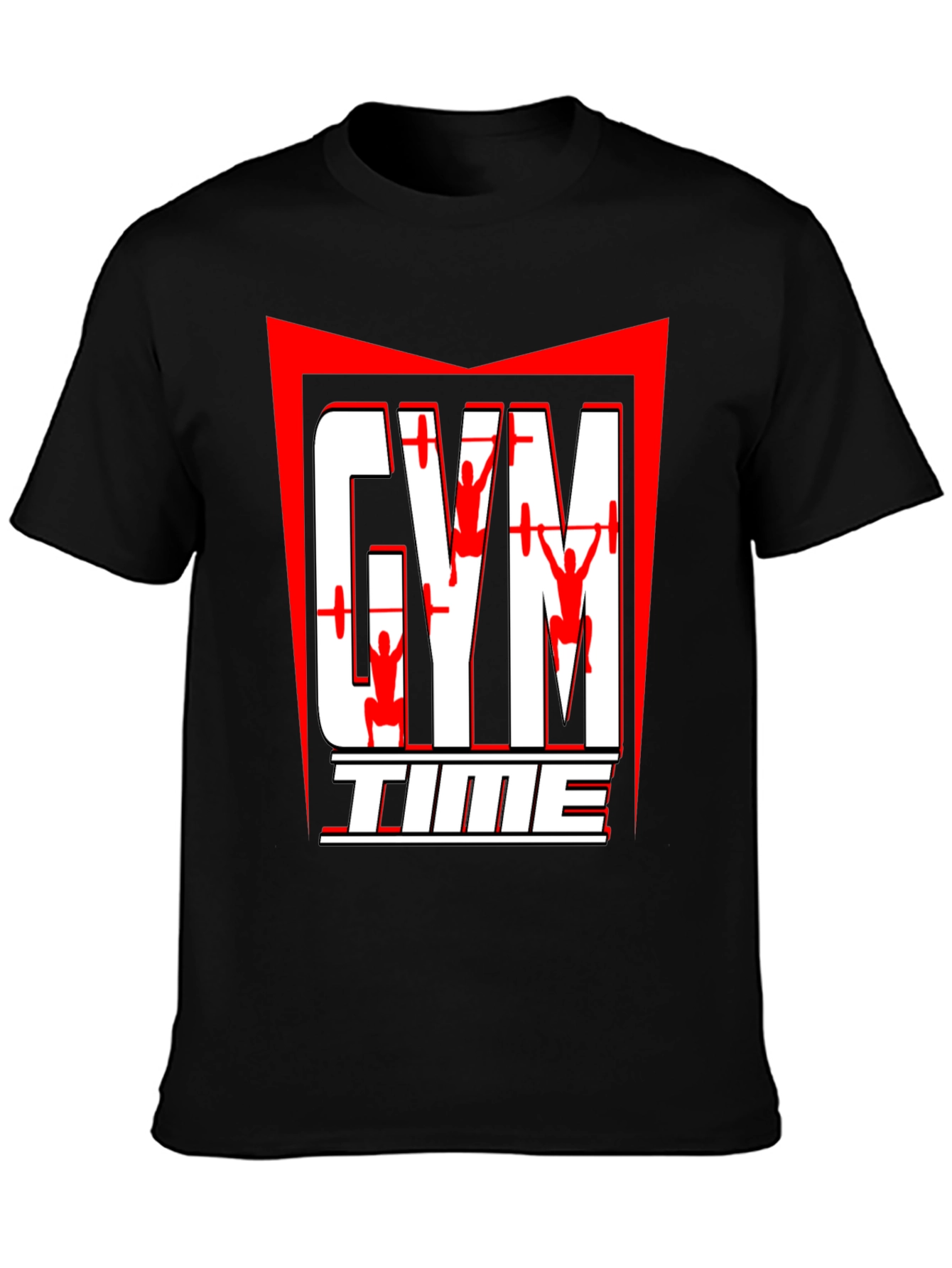 Gym Time Graphic T-Shirt - Black