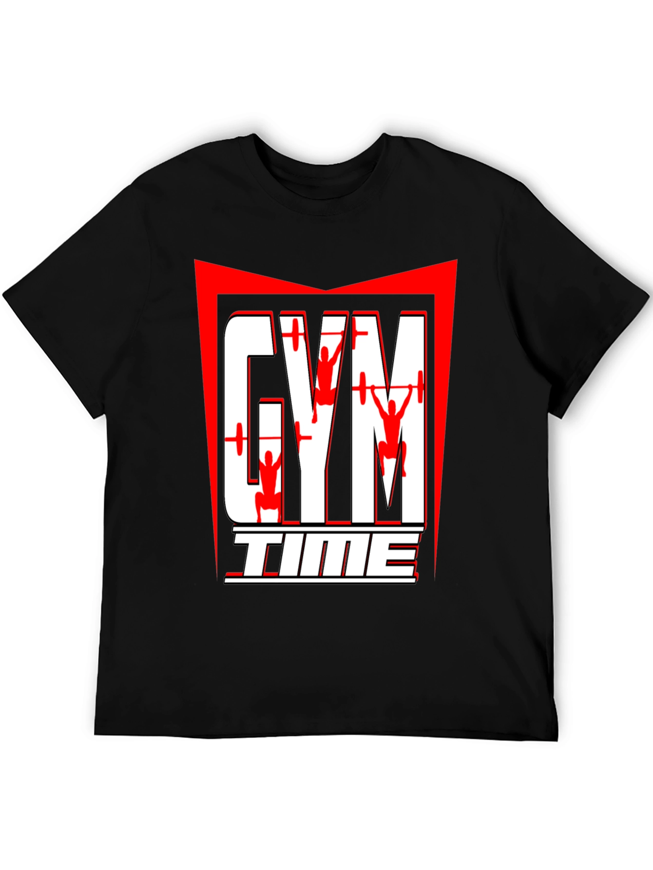 Gym Time Graphic T-Shirt - Black
