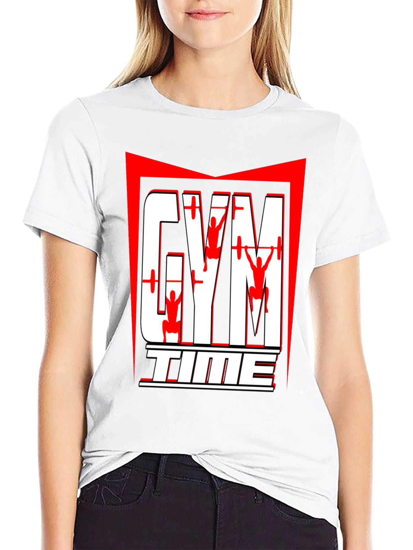 Gym Time Graphic T-Shirt - Black