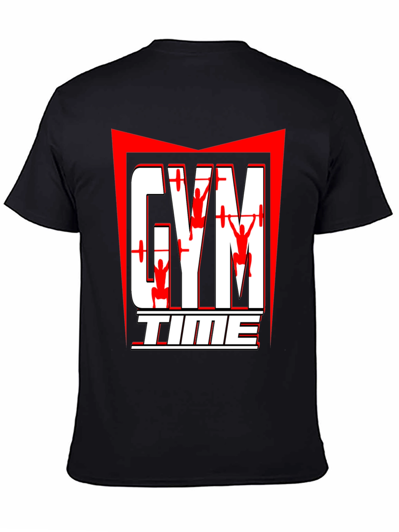 Gym Time Graphic T-Shirt - Black
