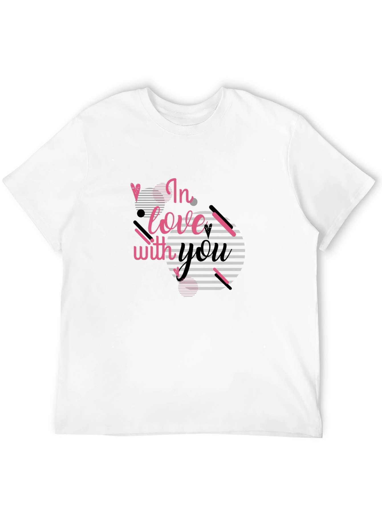 In Love With You Graphic Black T-Shirt