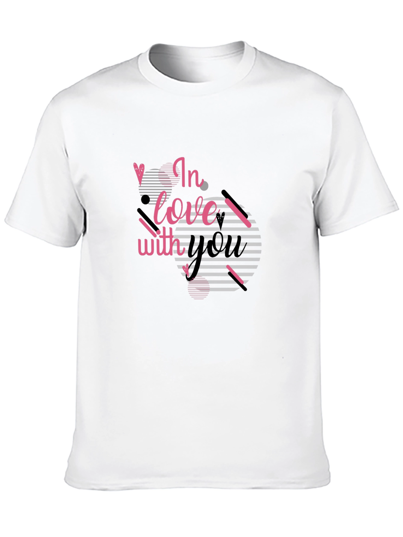 In Love With You Graphic Black T-Shirt