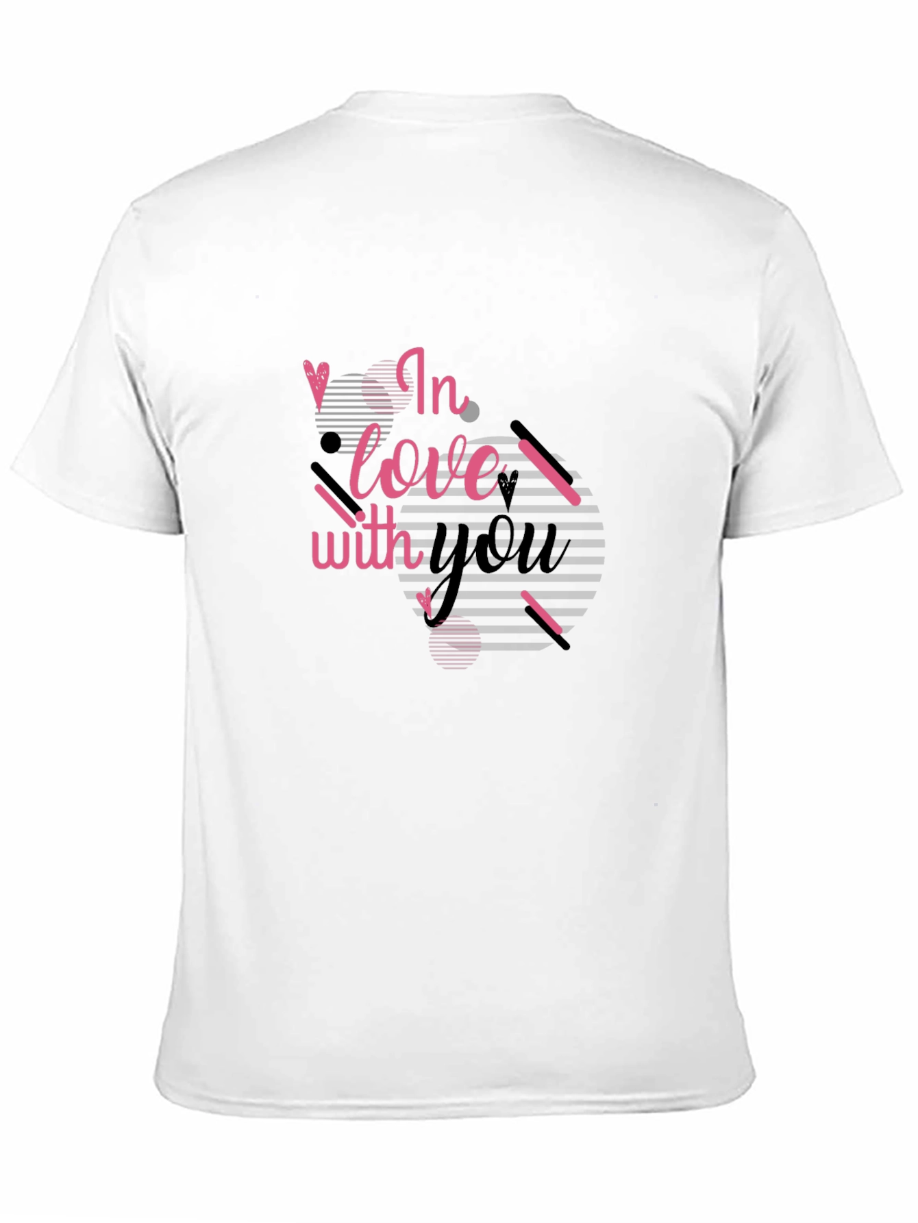 In Love With You Graphic Black T-Shirt