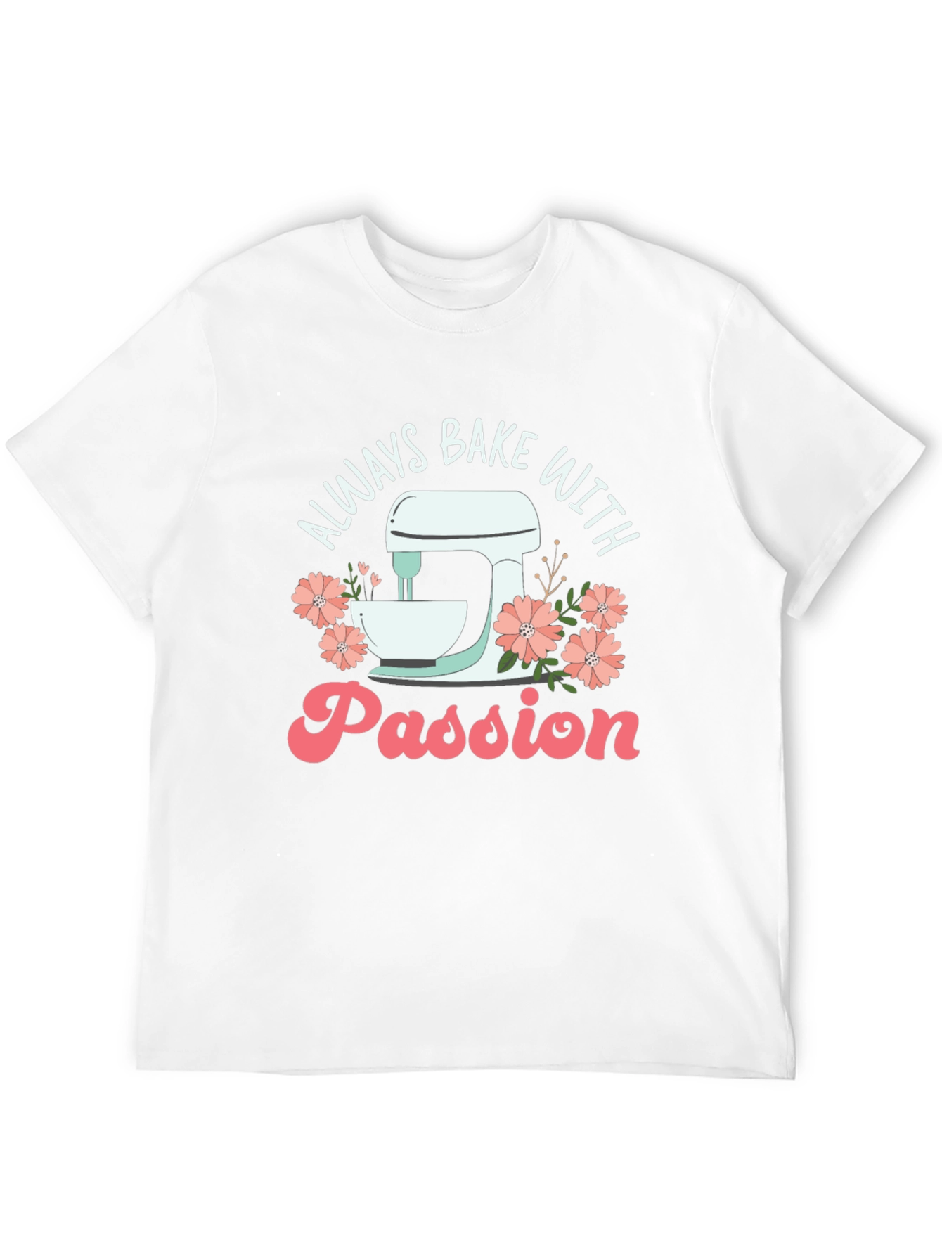 Always Bake with Passion Black Graphic Tee