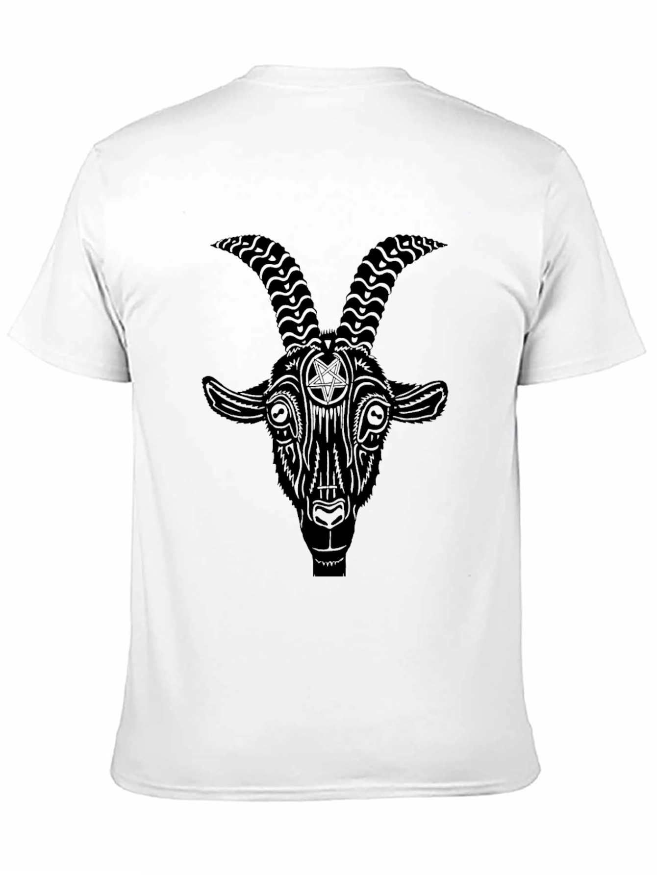 Black Goat Graphic Tee - Occult Design
