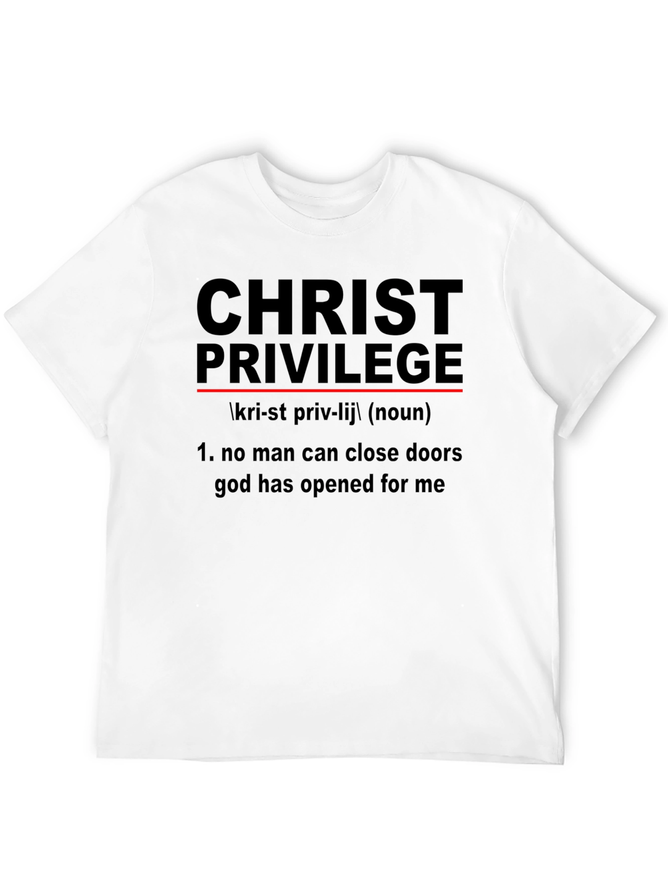 Christ Privilege Black Graphic T-Shirt