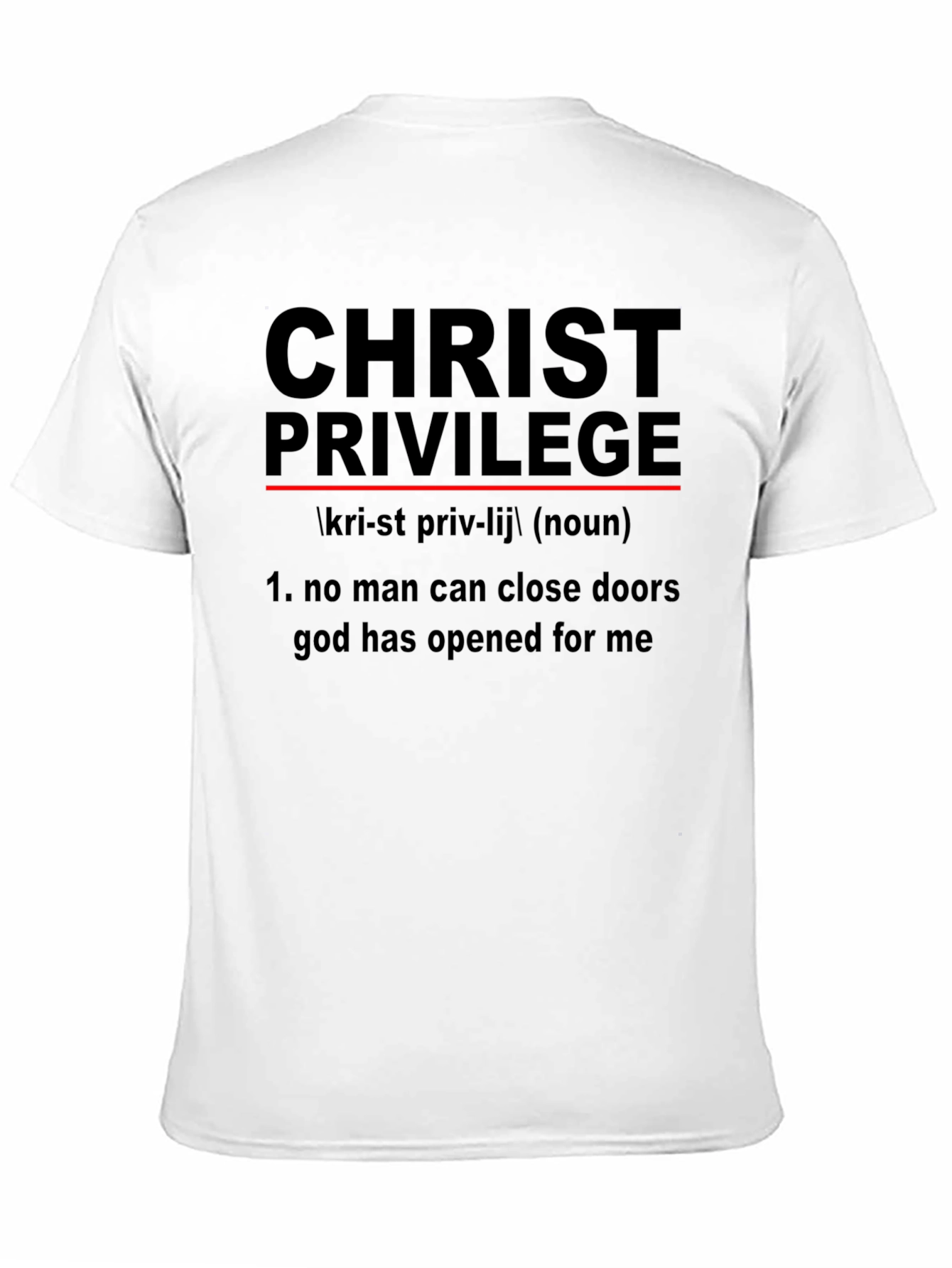 Christ Privilege Black Graphic T-Shirt