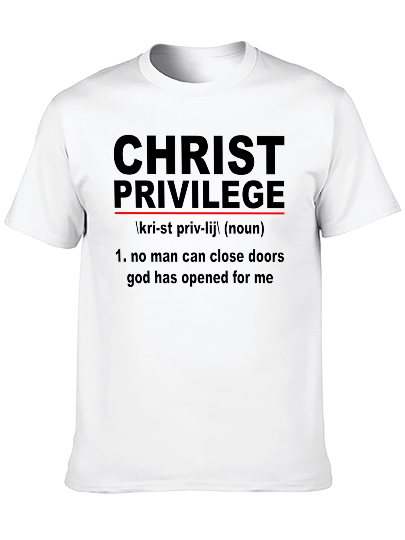 Christ Privilege Black Graphic T-Shirt