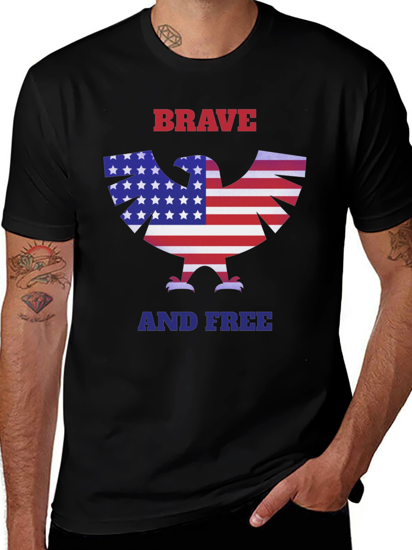 American Eagle Brave and Free Graphic T-Shirt
