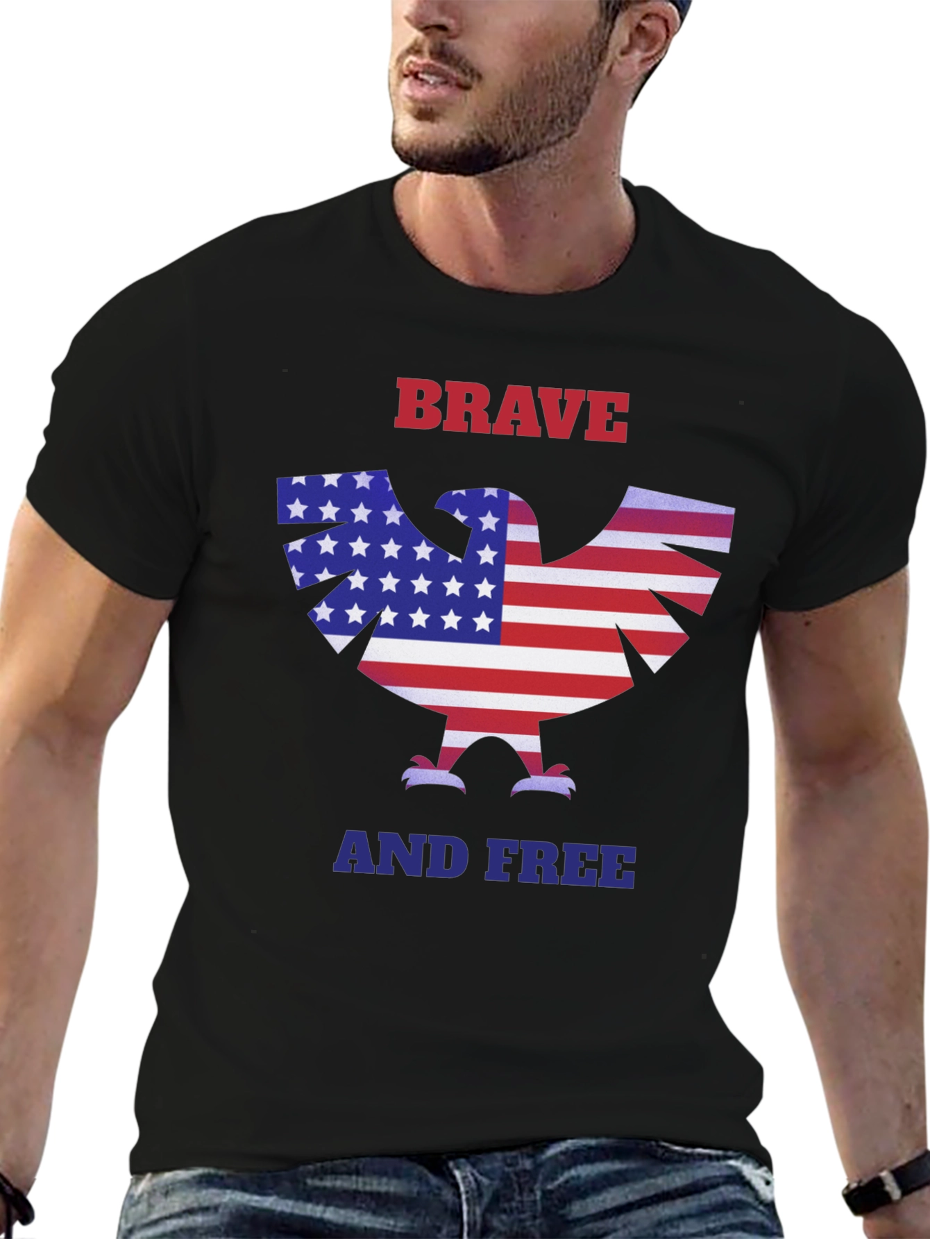 American Eagle Brave and Free Graphic T-Shirt