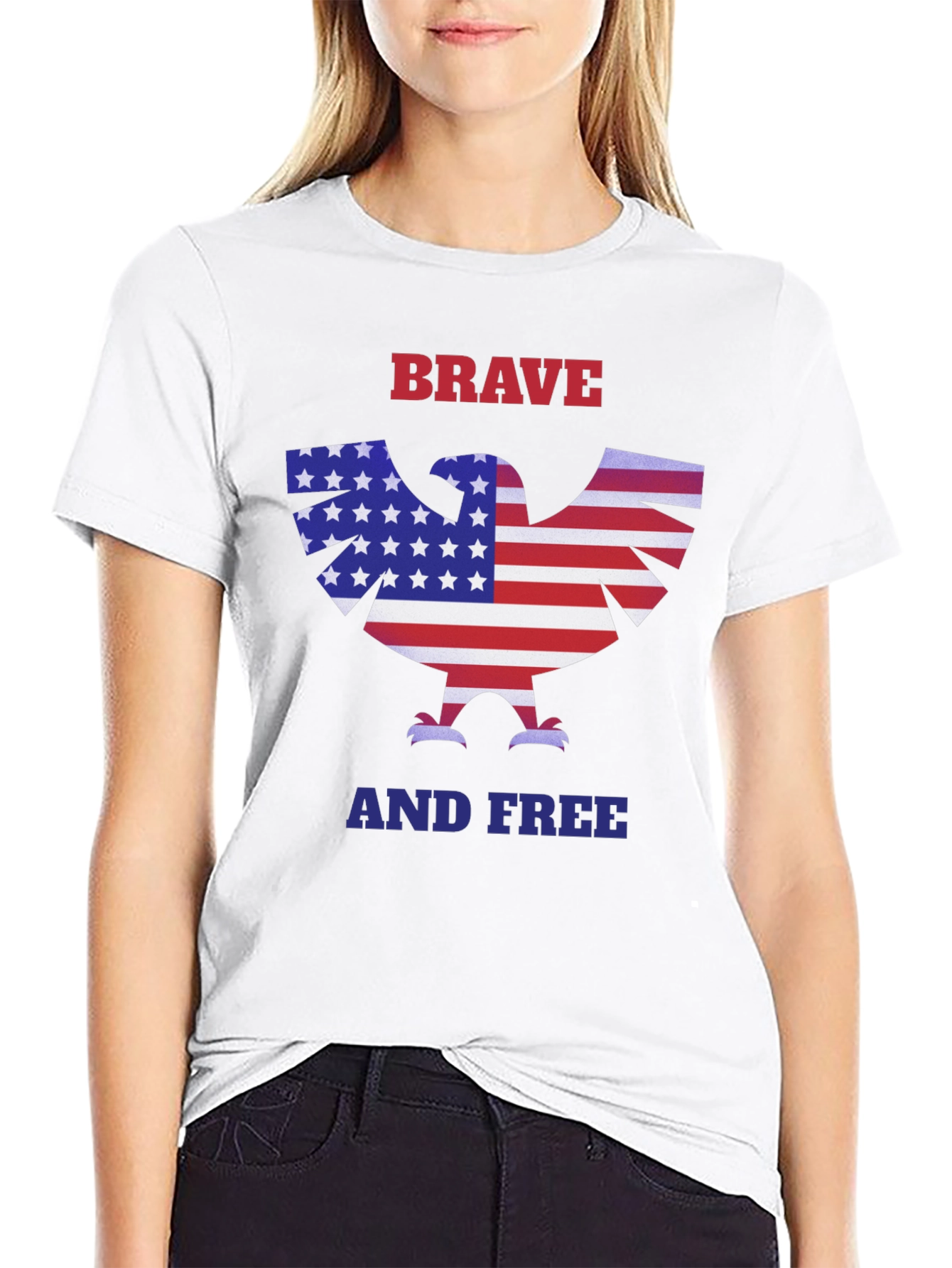 American Eagle Brave and Free Graphic T-Shirt
