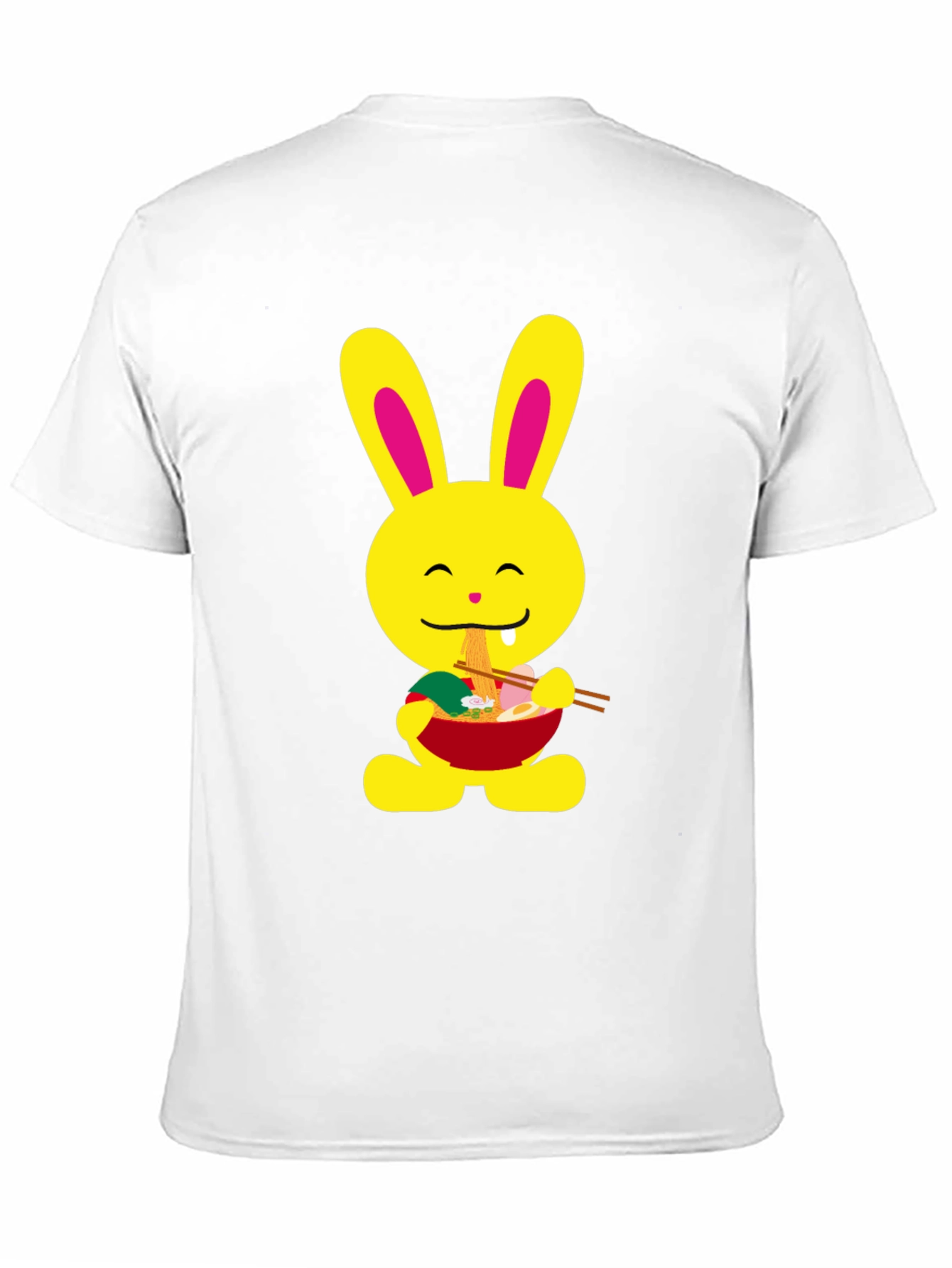 Ramen Bunny Black T-Shirt - Cute & Comfy