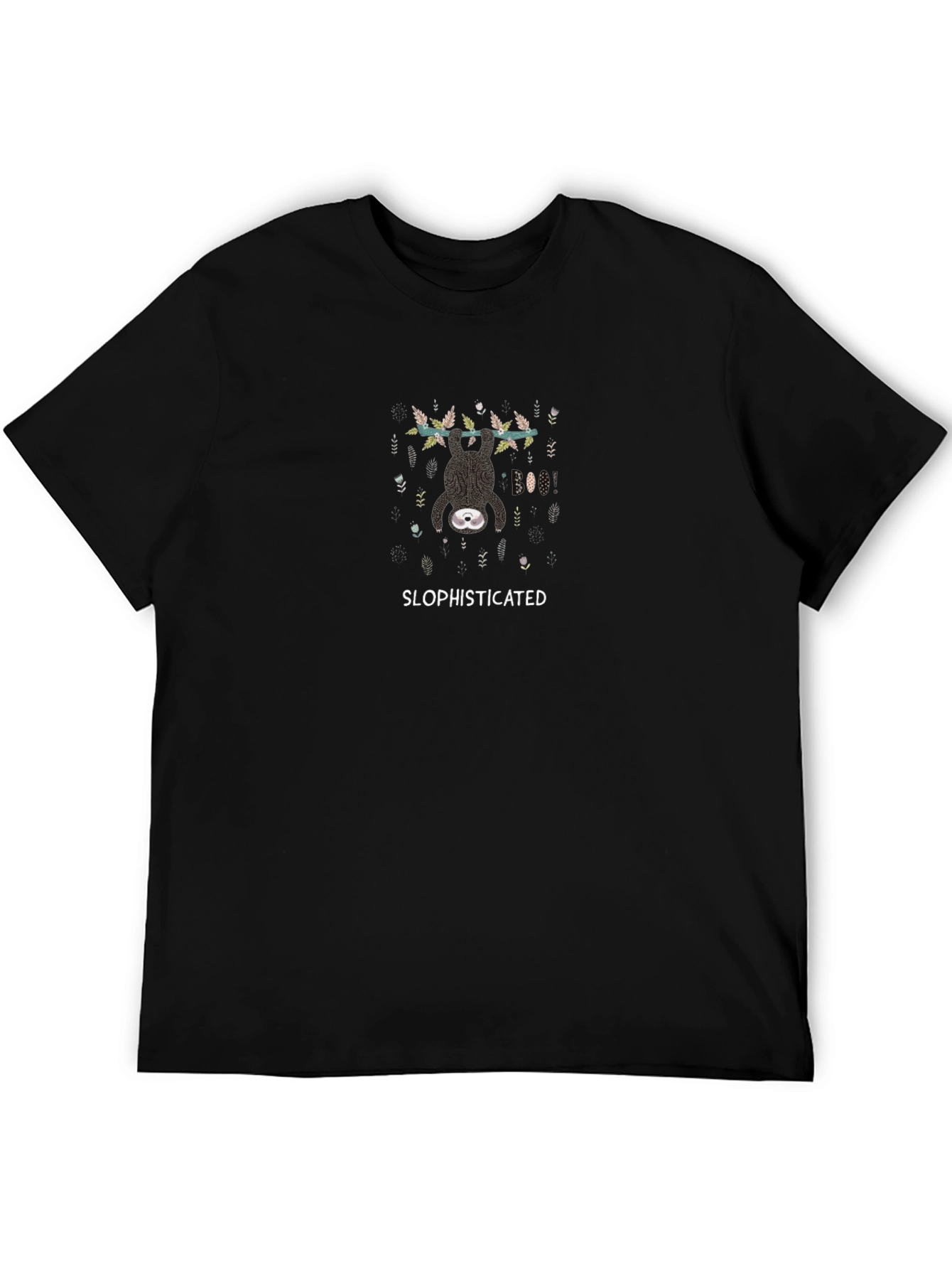 Slophisticated Sloth T-Shirt - Black