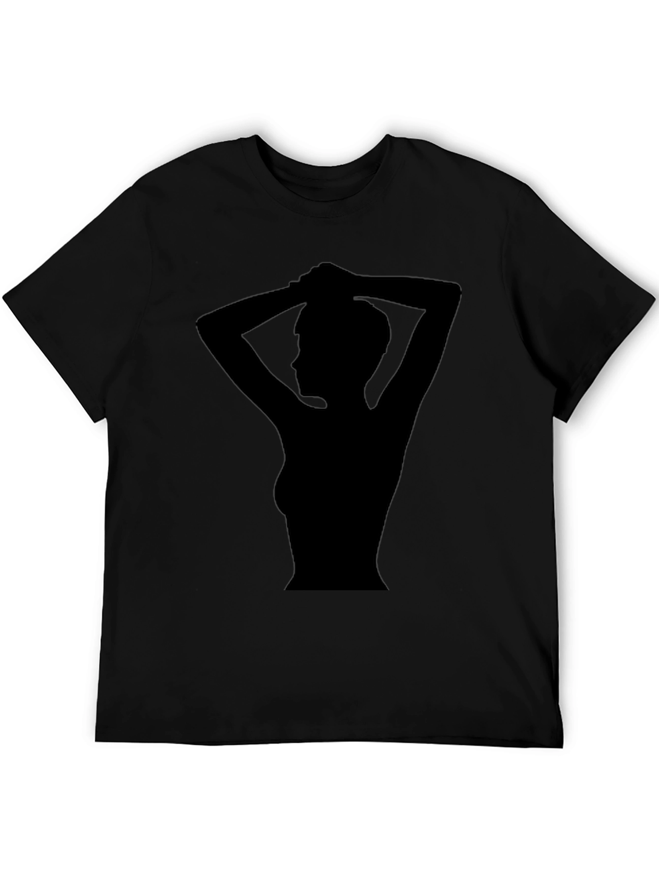Silhouette Graphic Tee - Stylish Black T-Shirt