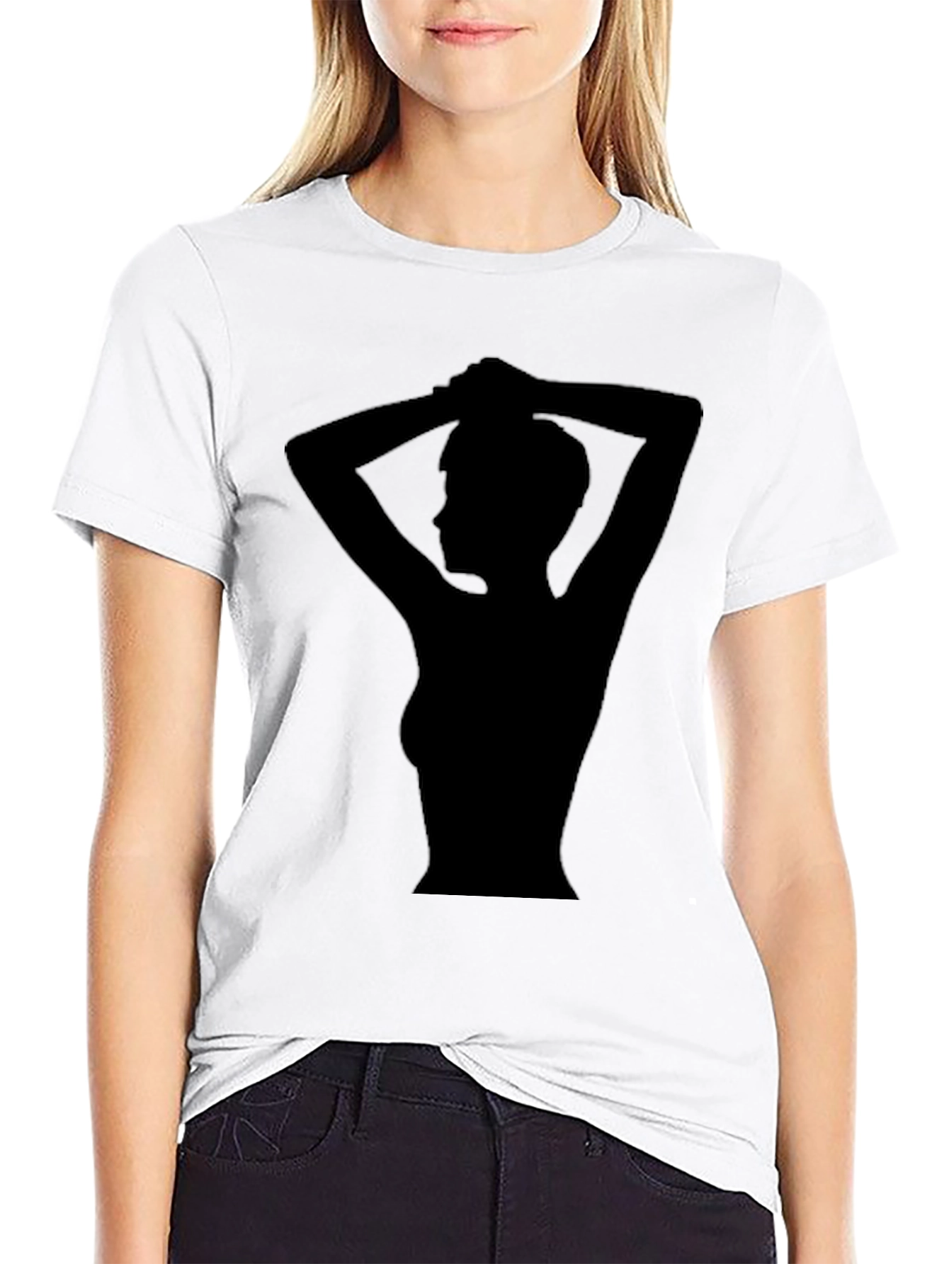 Silhouette Graphic Tee - Stylish Black T-Shirt