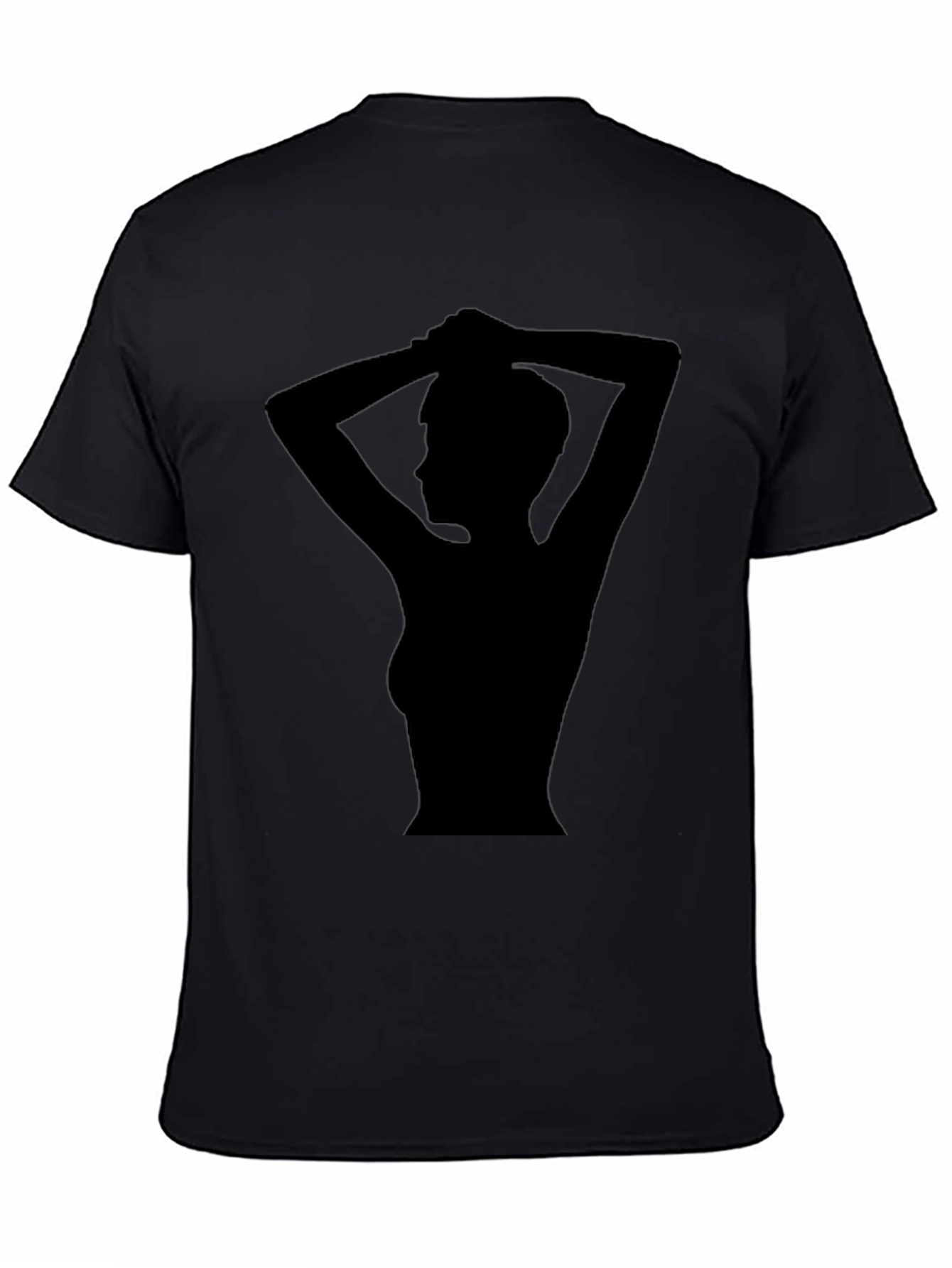 Silhouette Graphic Tee - Stylish Black T-Shirt