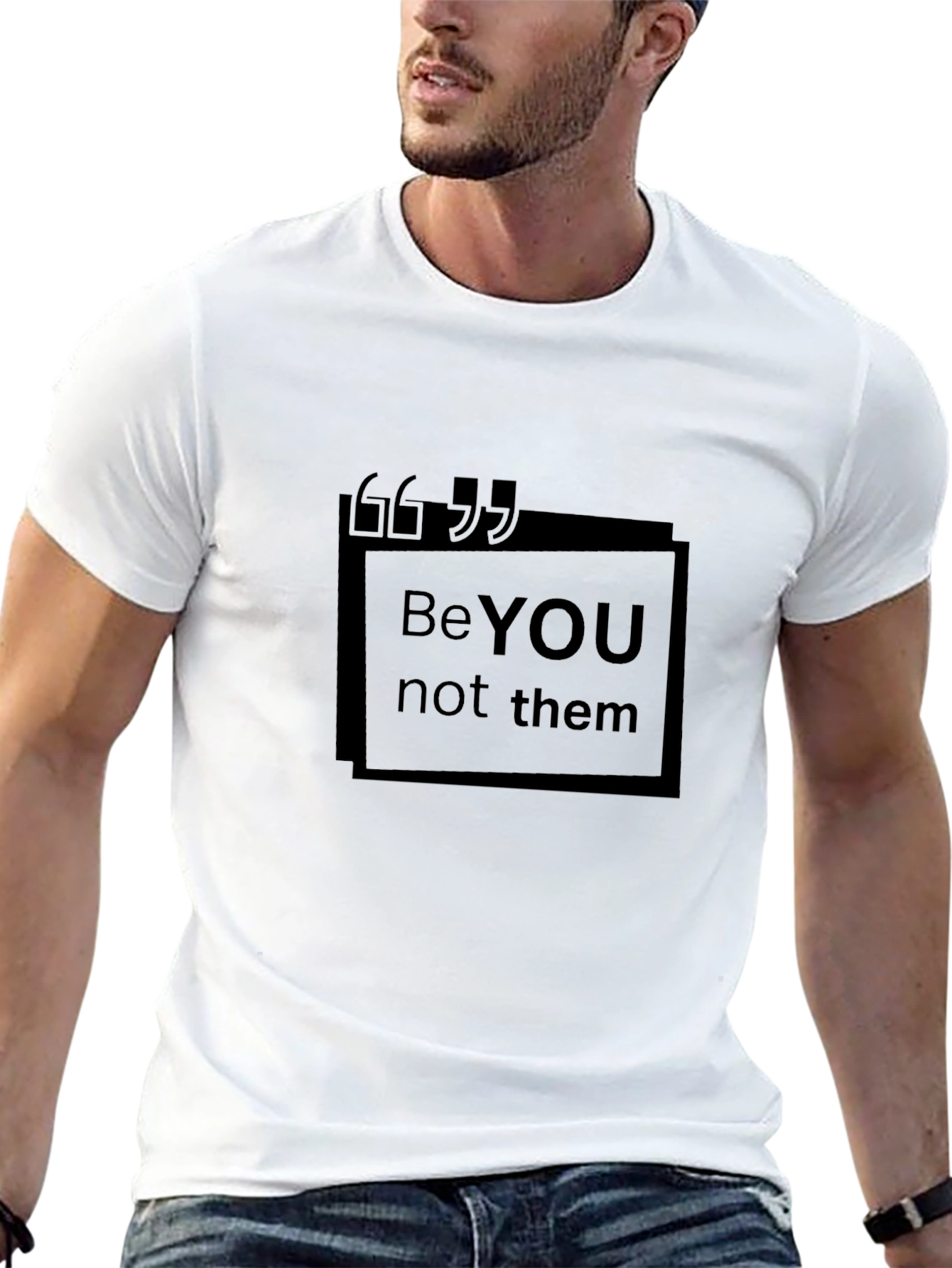 Be YOU Not Them Black Graphic Tee
