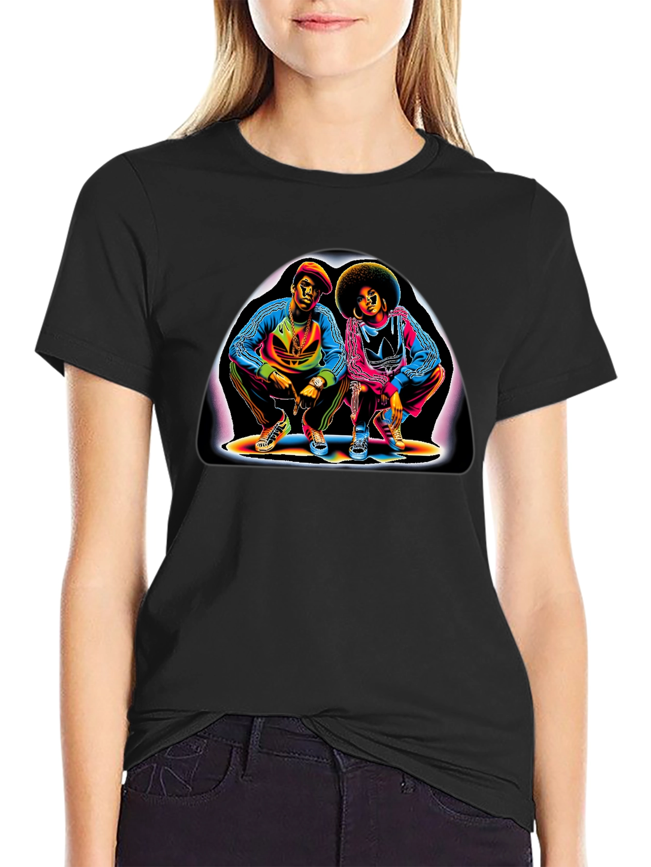 Retro 80s Hip Hop Graphic T-Shirt