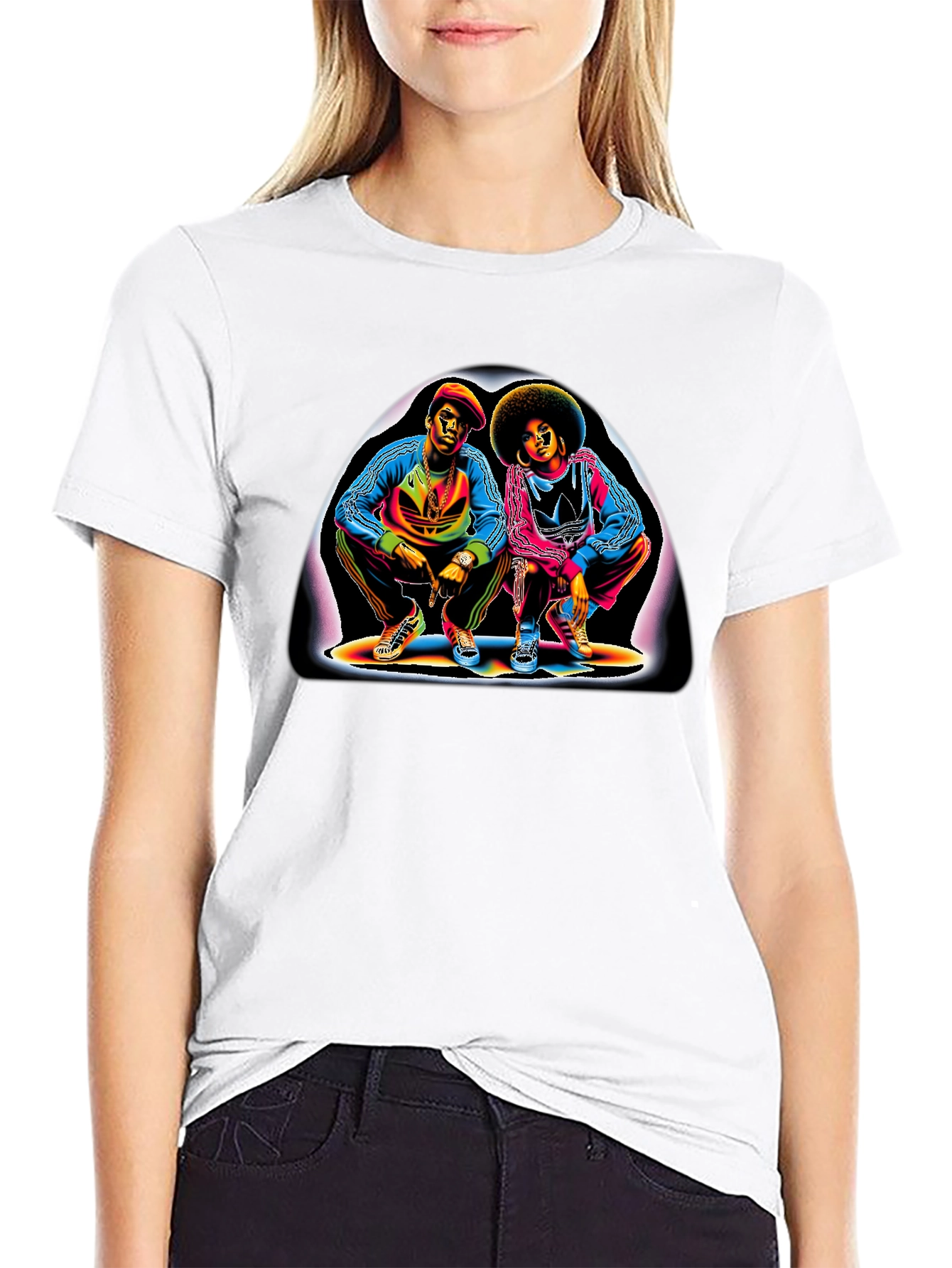 Retro 80s Hip Hop Graphic T-Shirt