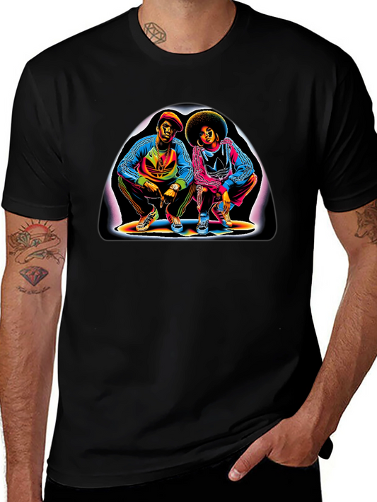 Retro 80s Hip Hop Graphic T-Shirt