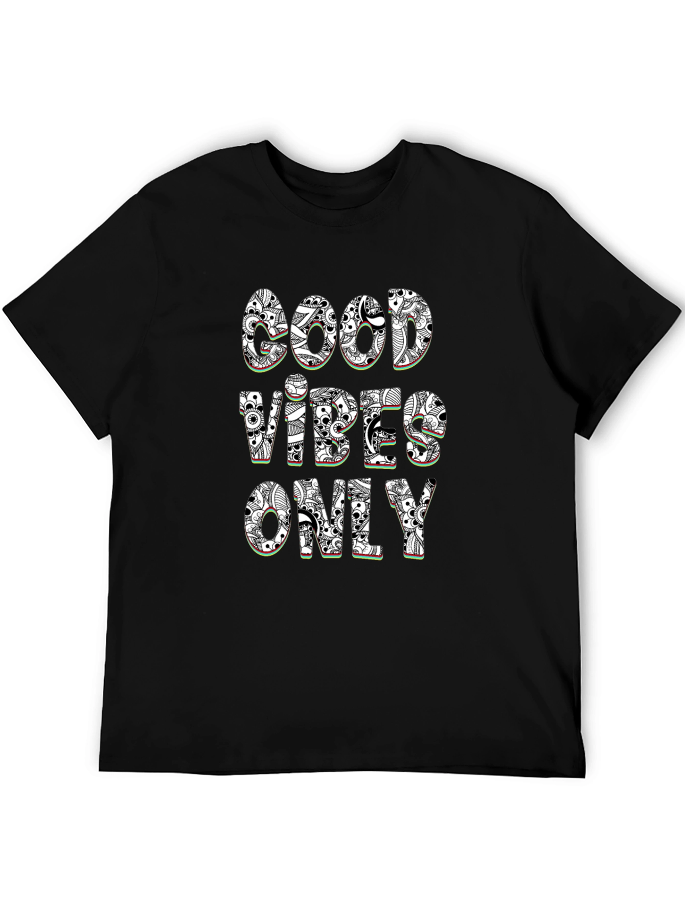 Good Vibes Only Graphic Tee - Stylish Black T-Shirt