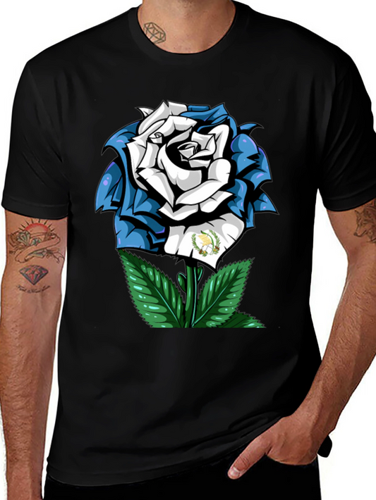 Guatemalan Rose Graphic Tee - Black