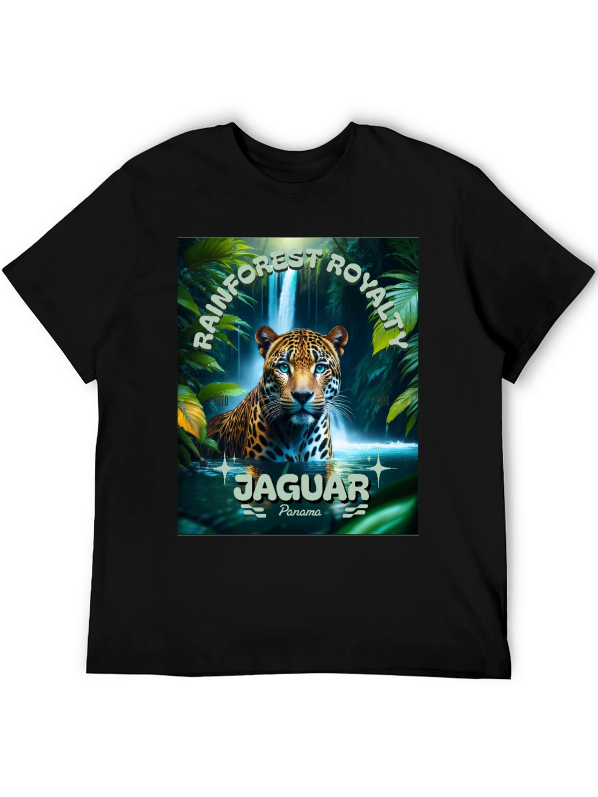 Rainforest Royalty Jaguar T-Shirt - Panama Wildlife Tee