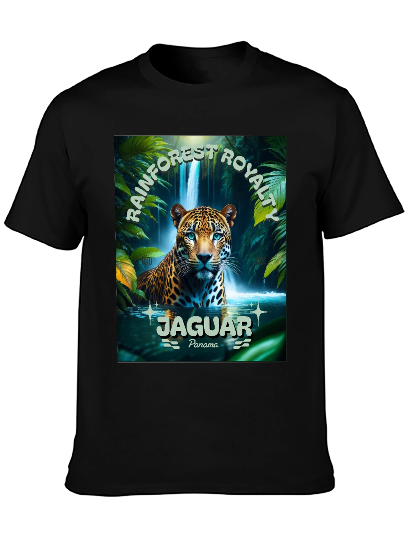 Rainforest Royalty Jaguar T-Shirt - Panama Wildlife Tee